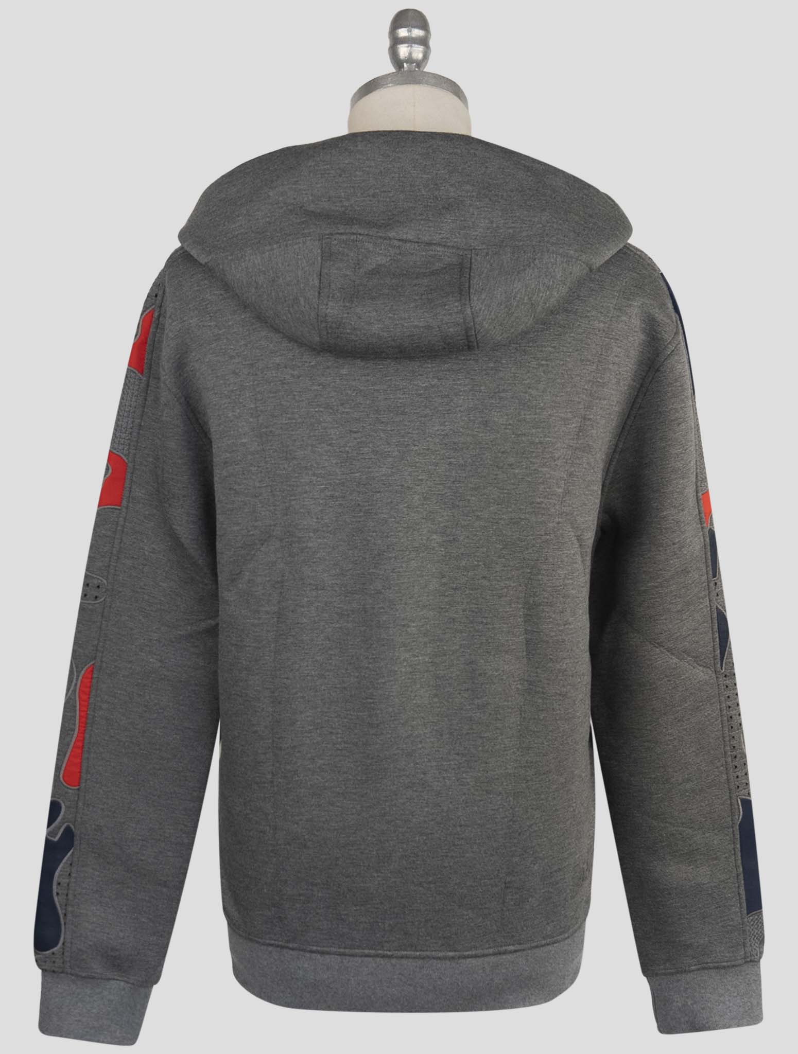 Kiton Knt Gray Viscose Ea Sweater Hoodie