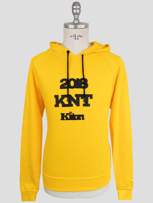 Kiton Knt Yellow Viscose Ea Sweater Hoodie