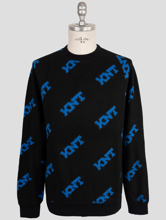 Kiton Knt Black Blue Pa Sweater Crewneck