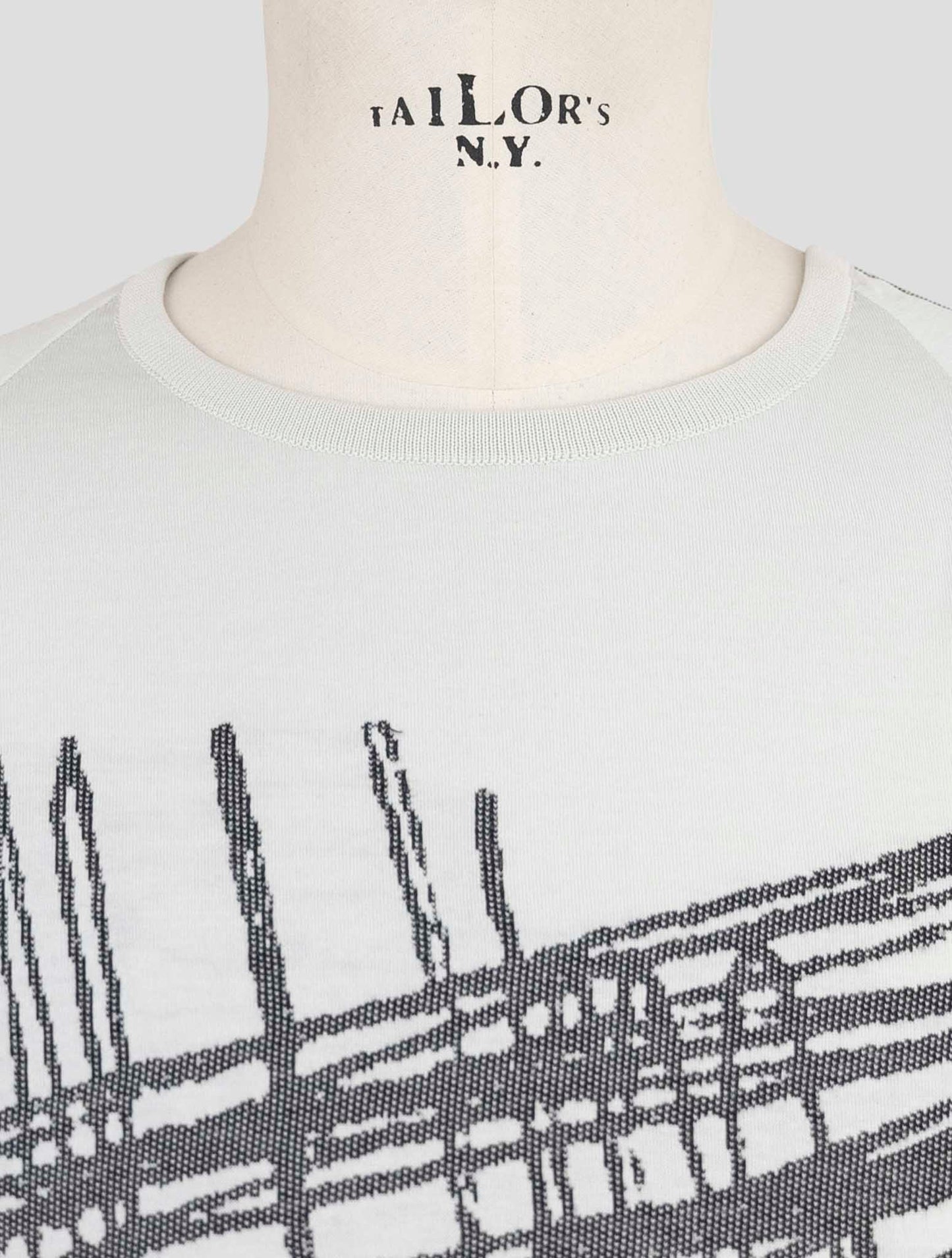 Kiton Knt Gray Cotton Sweater Crewneck