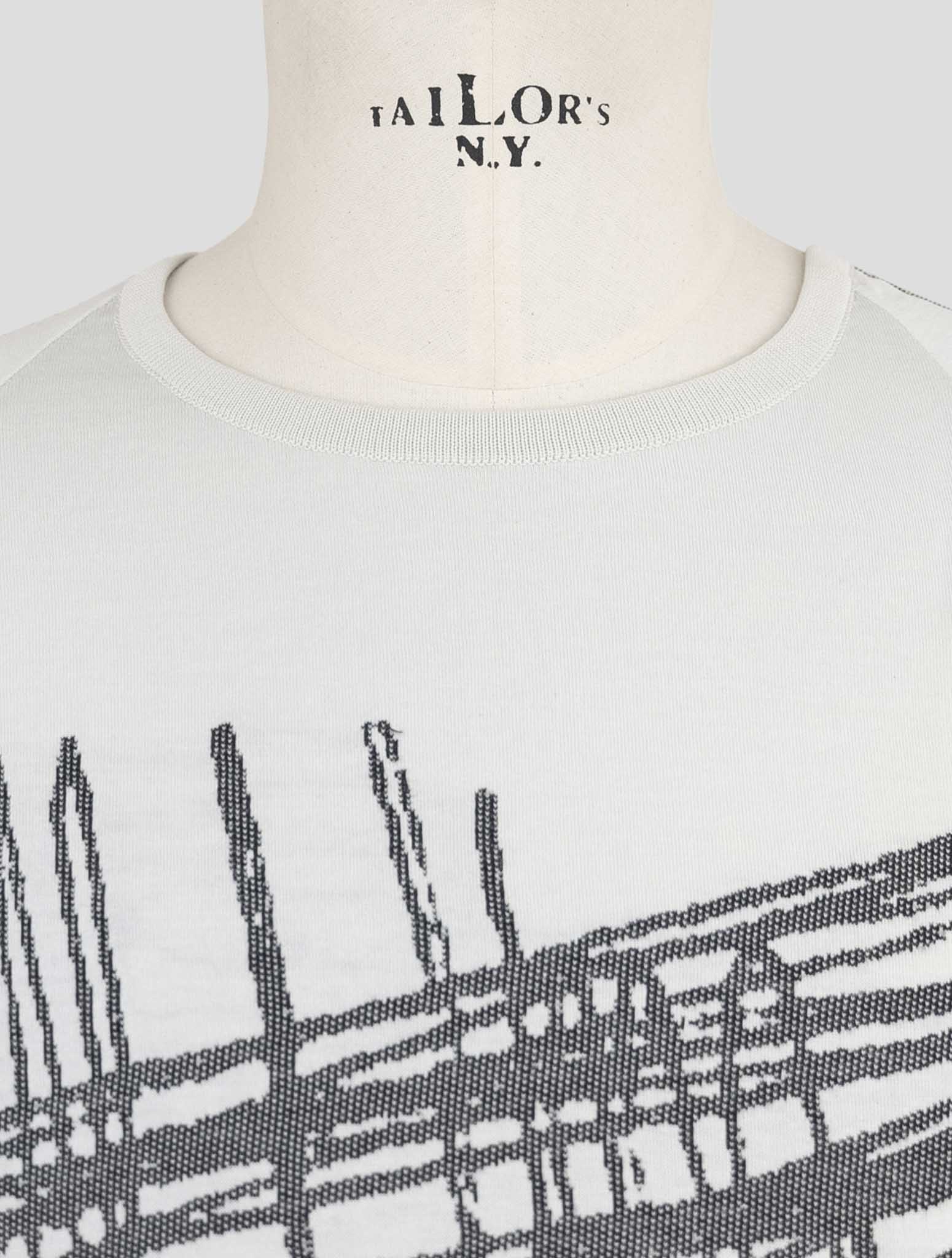 Kiton Knt Gray Cotton Sweater Crewneck