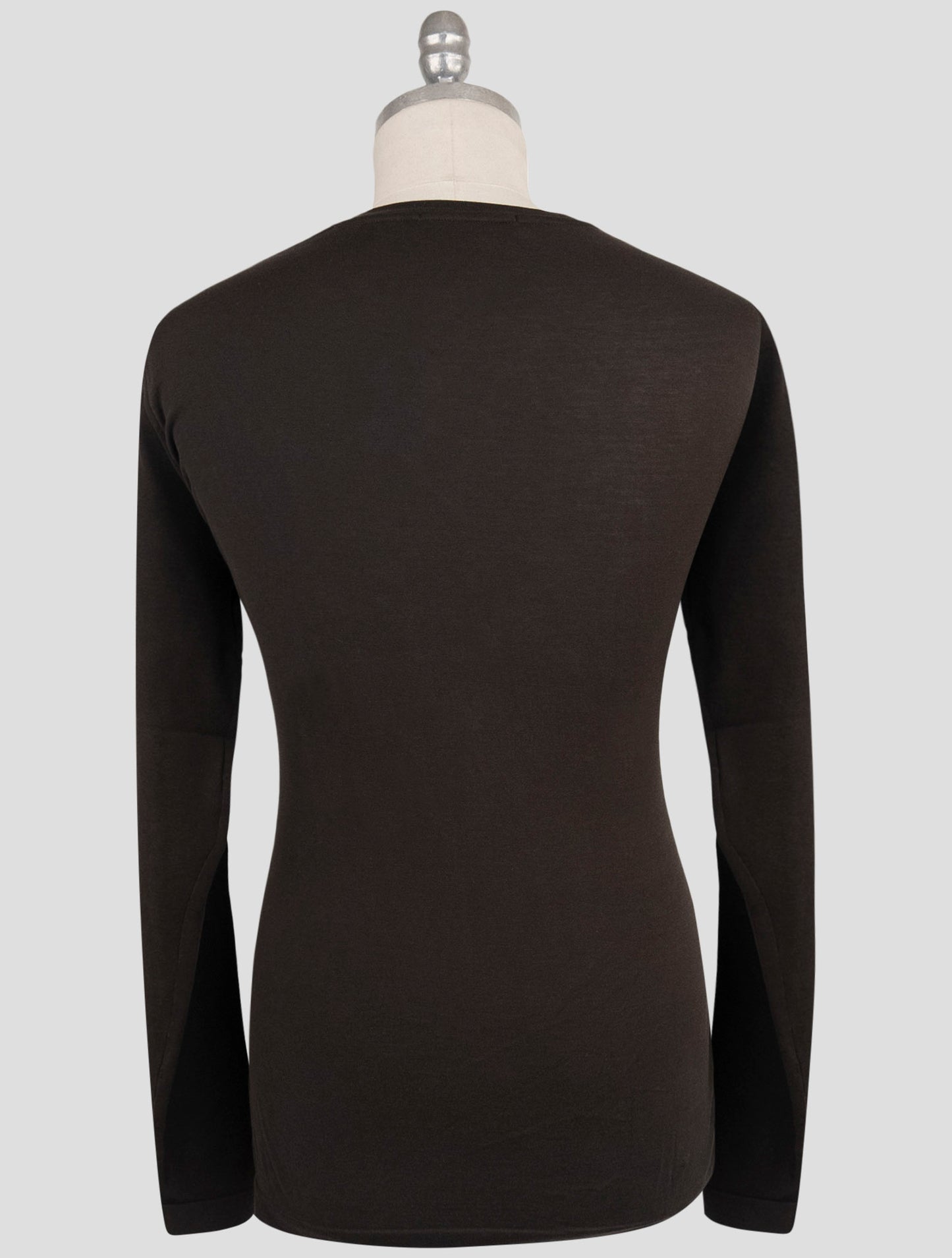 Kiton Knt Brown Cotton Sweater Crewneck