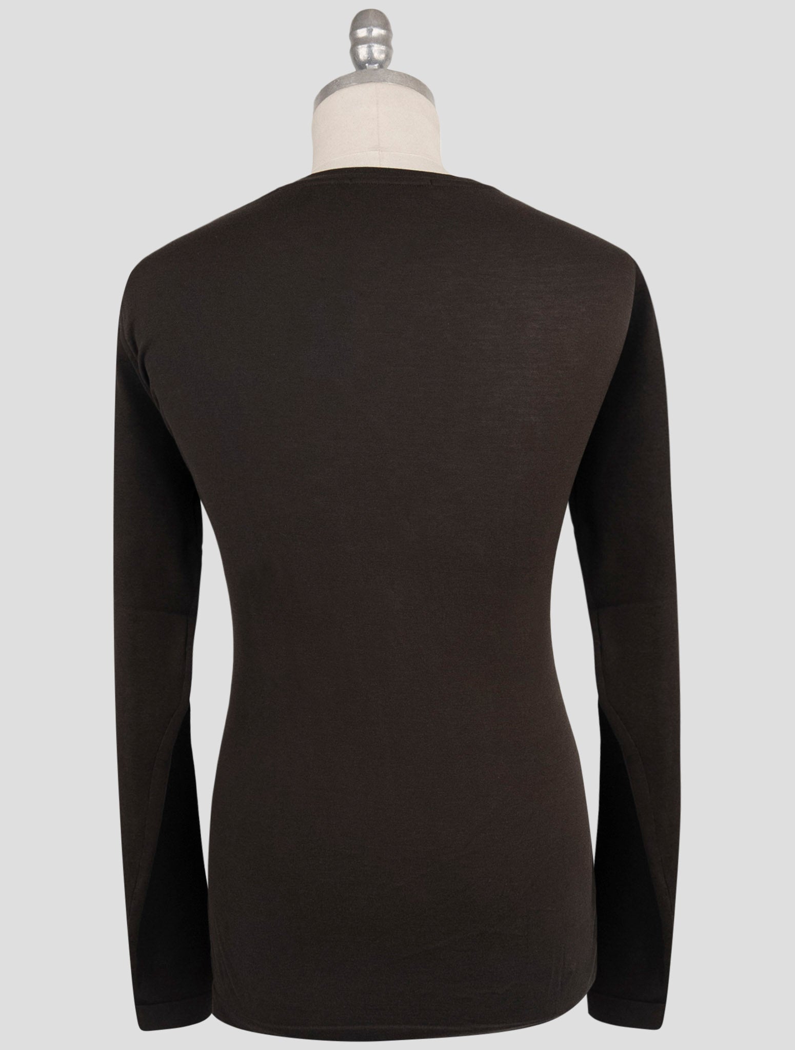 Kiton Knt Brown Cotton Sweater Crewneck