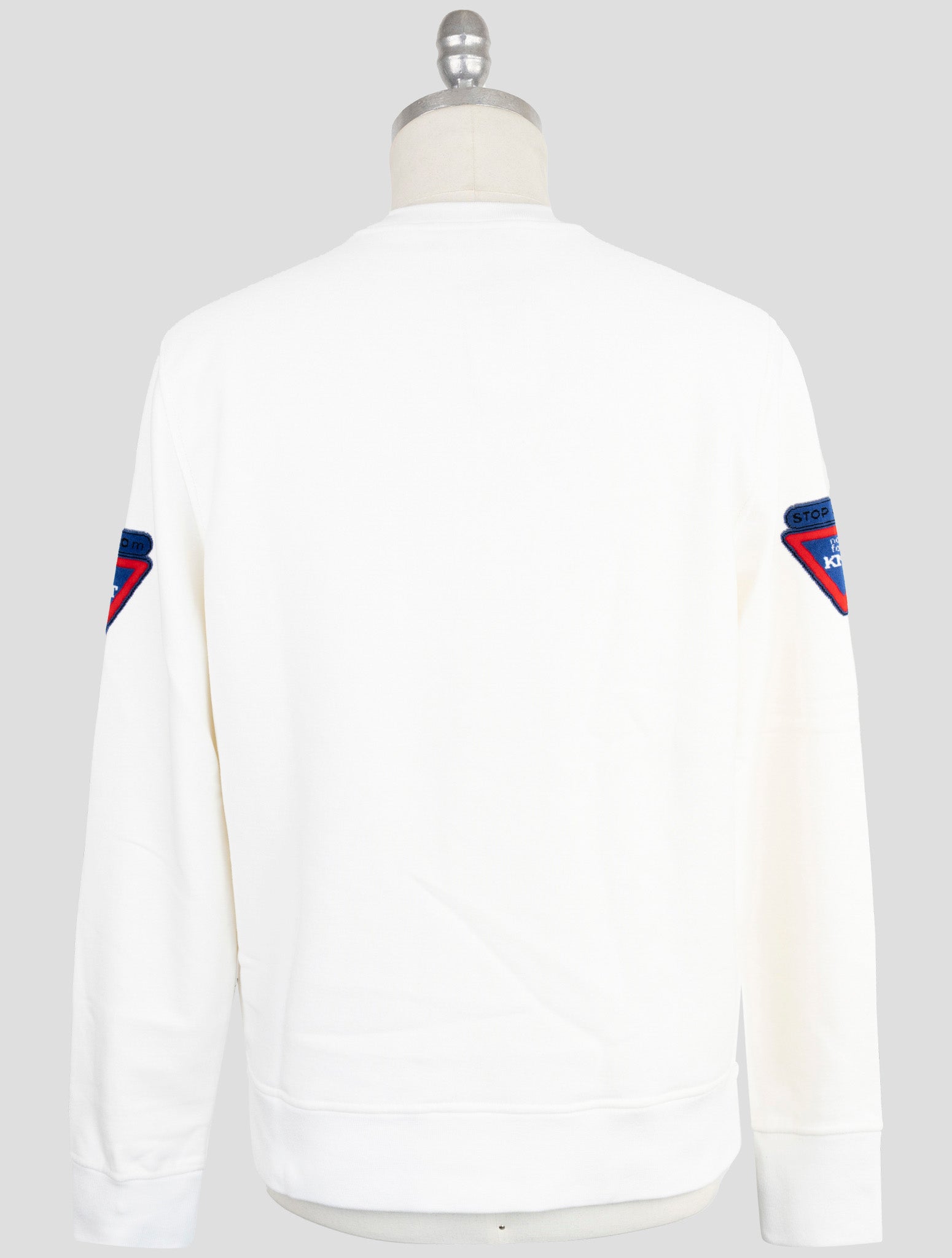 Kiton Knt White Cotton Sweater Crewneck
