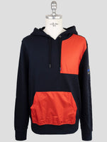 Kiton Knt Red Cotton Sweater Hoodie