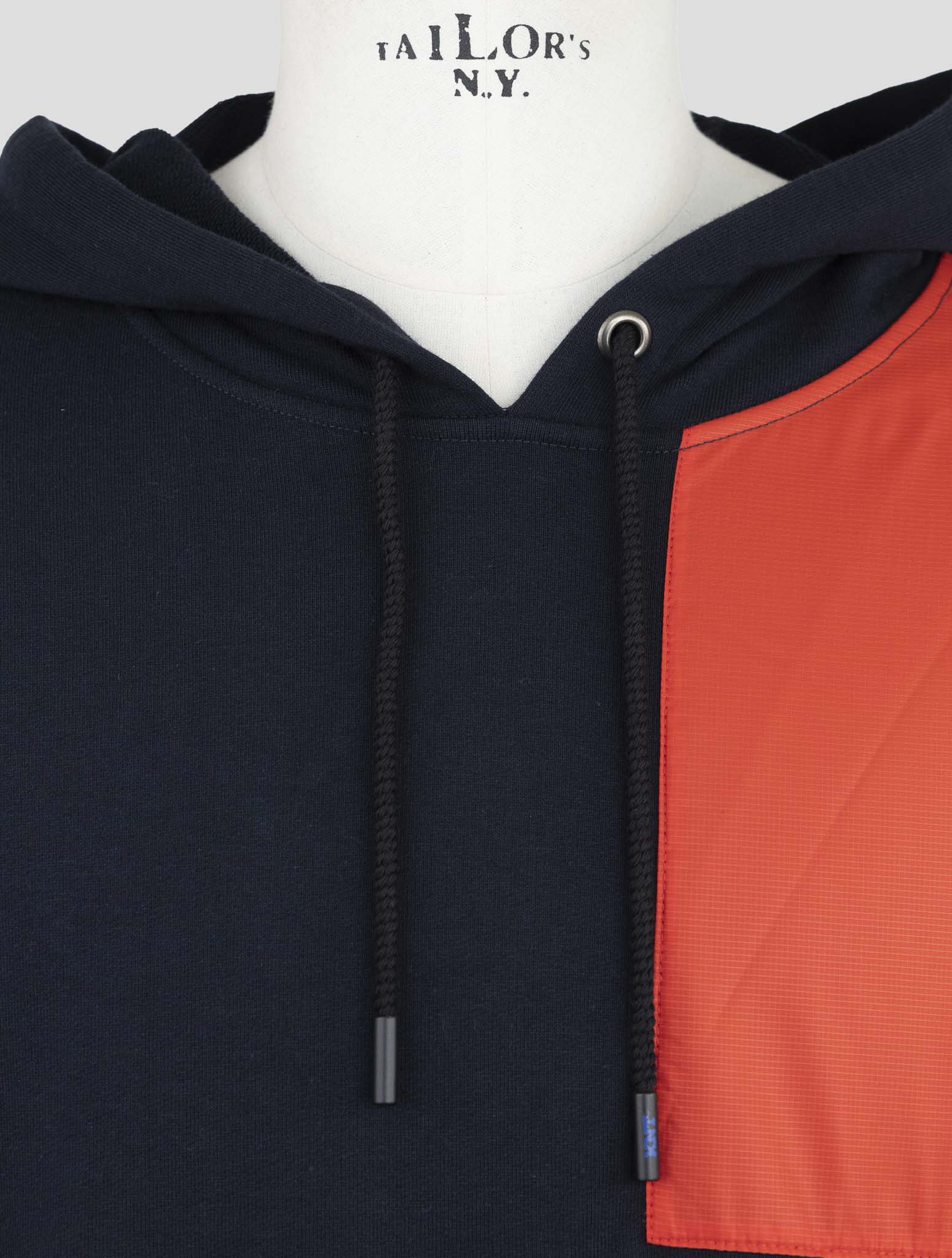 Kiton Knt Red Cotton Sweater Hoodie