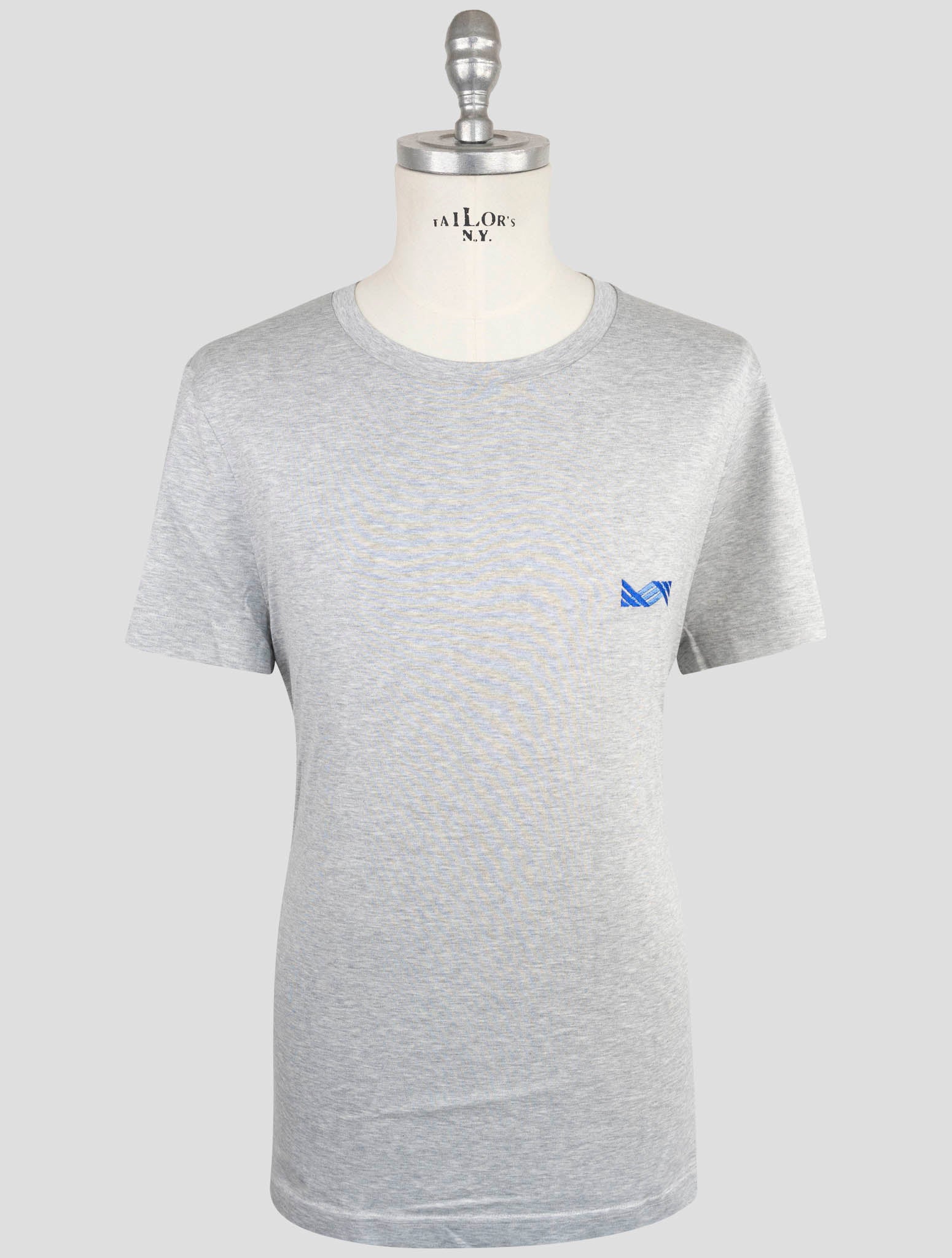 Kiton Knt Gray Cotton T-Shirt