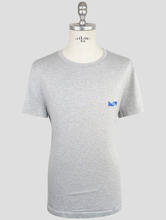 Kiton Knt Gray Cotton T-Shirt