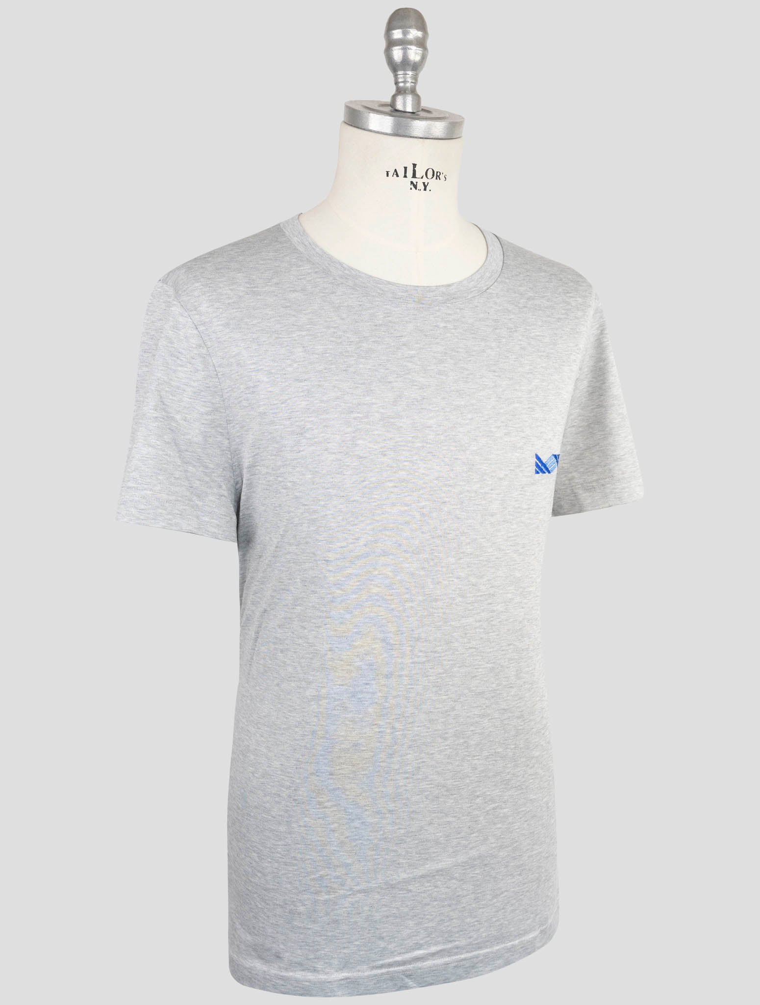 Kiton Knt Gray Cotton T-Shirt