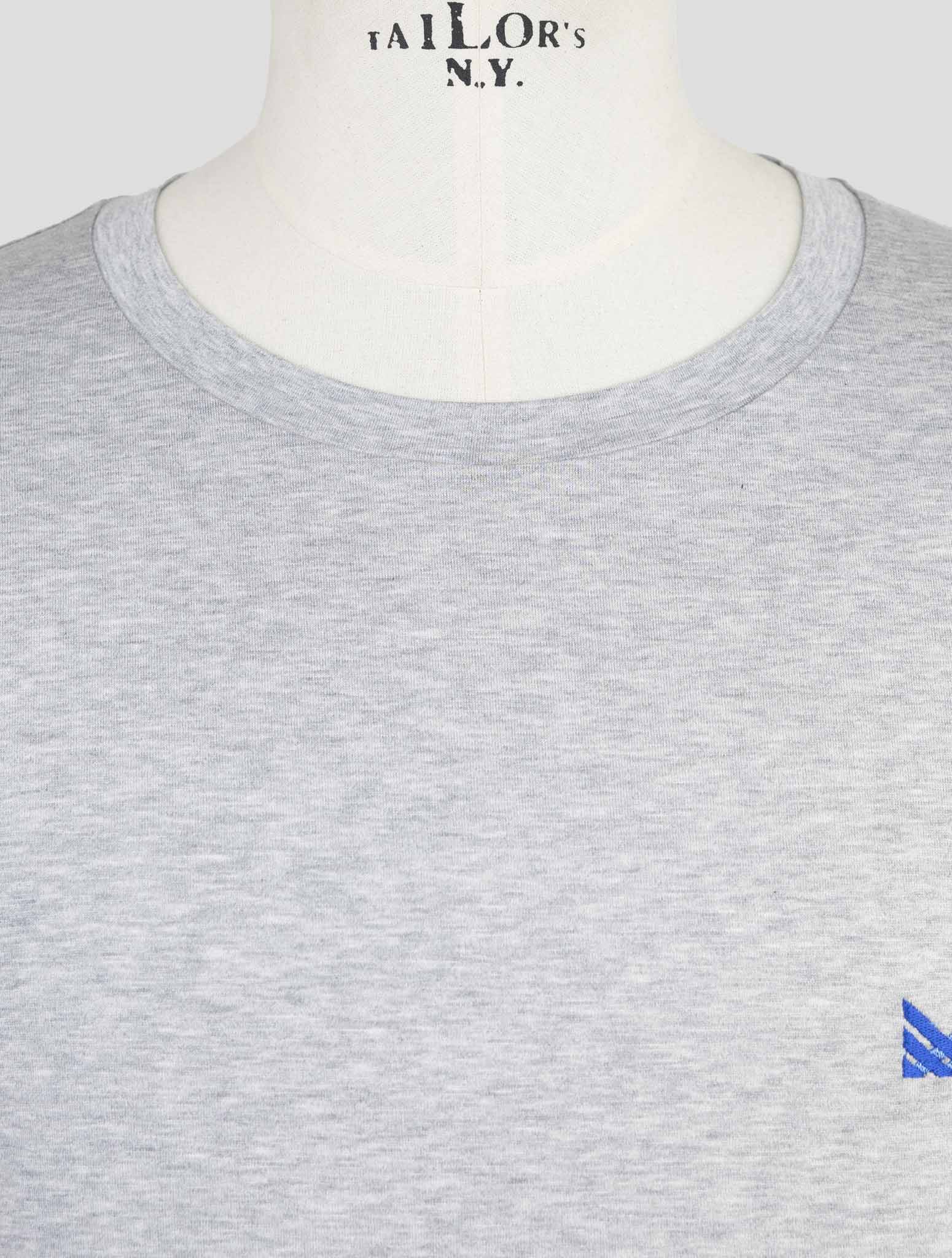 Kiton Knt Gray Cotton T-Shirt