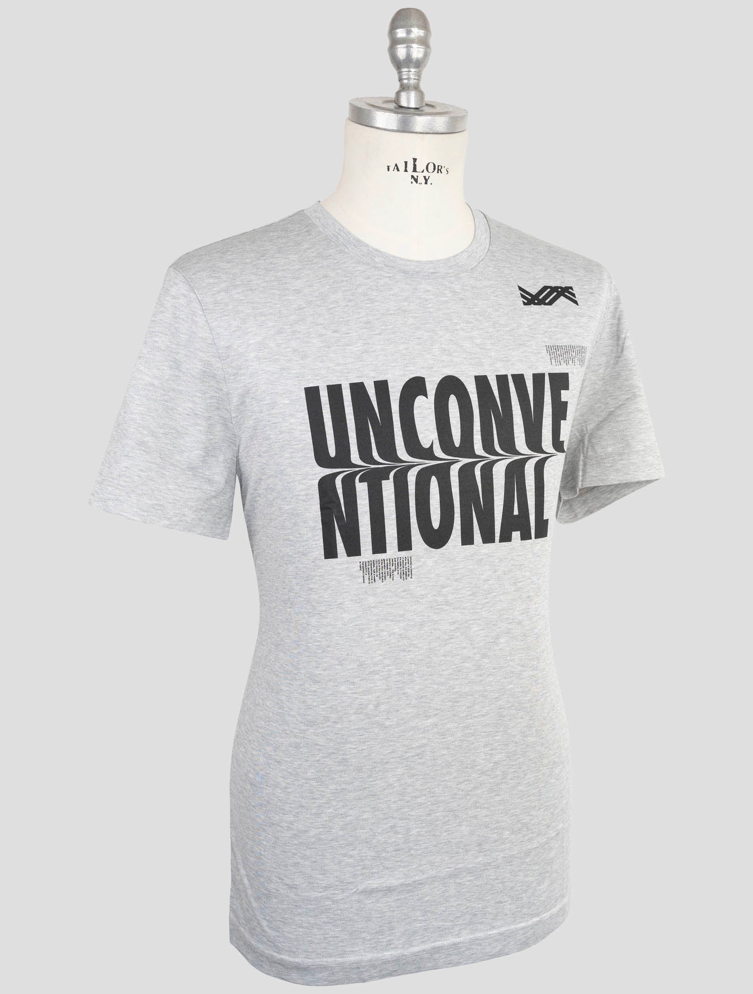 Kiton Knt Gray Cotton T-Shirt