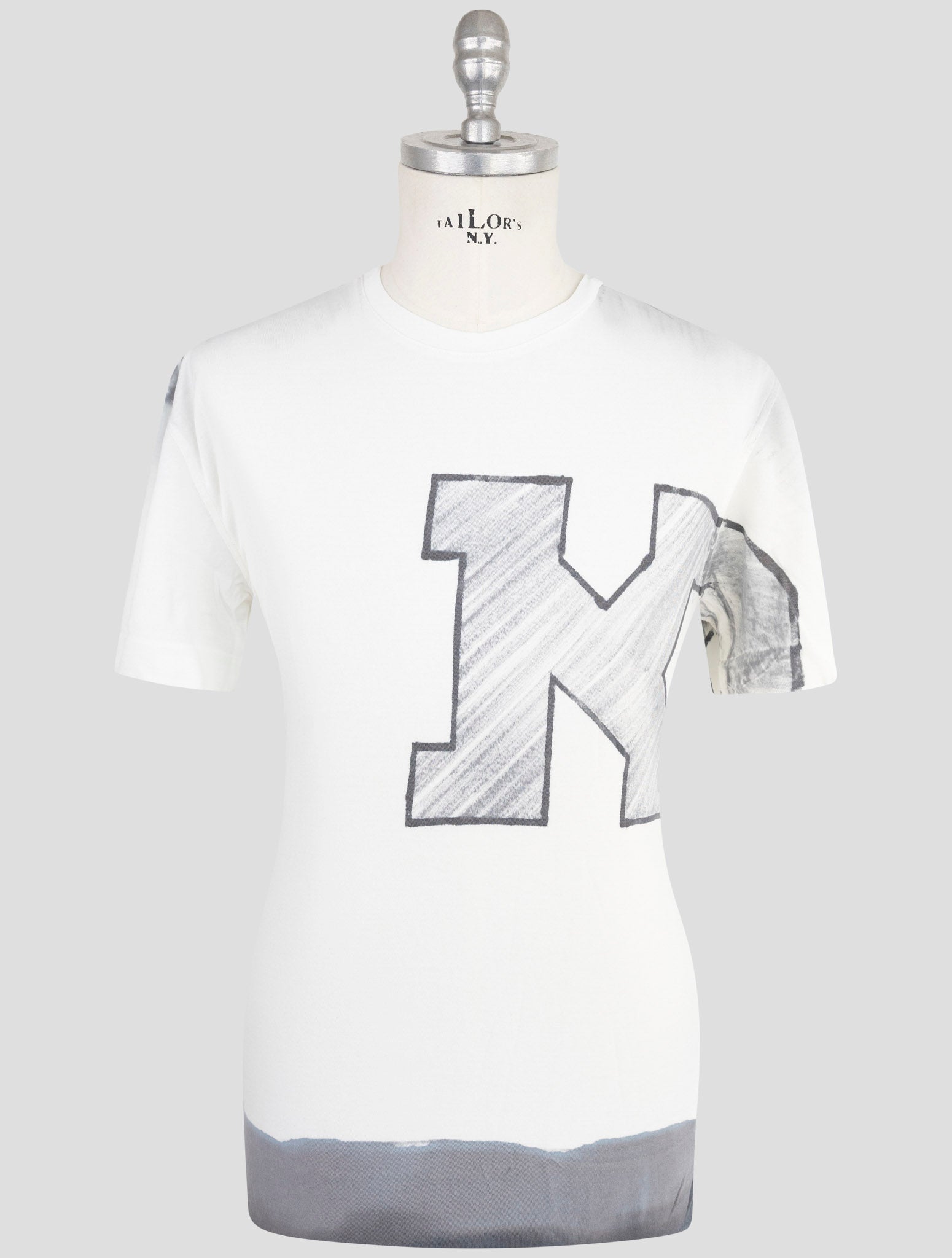 Kiton Knt White Cotton T-Shirt