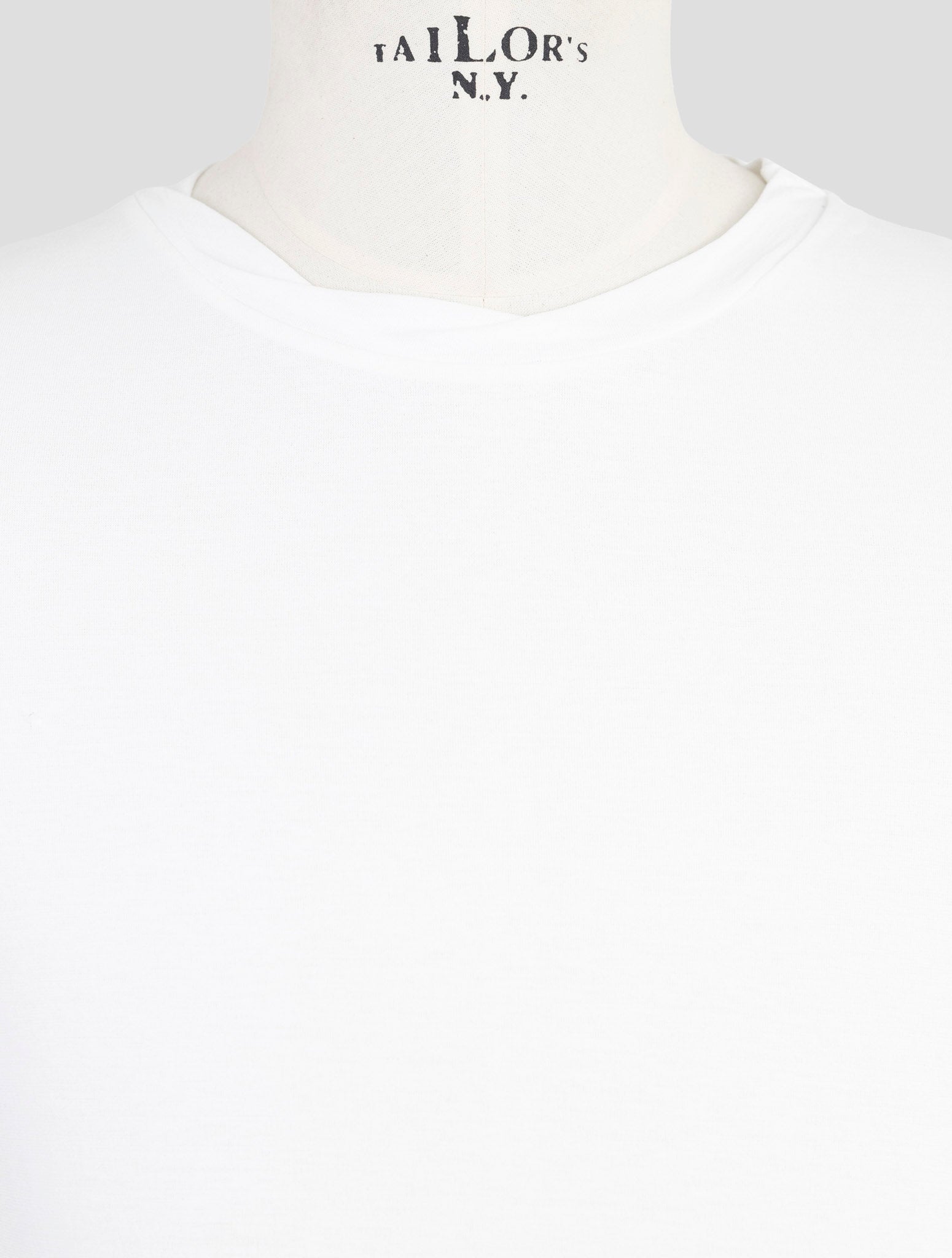 Kiton Knt White Cotton Sweater Crewneck