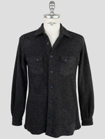Kiton Knt Dark Gray Cashmere Pa Coat