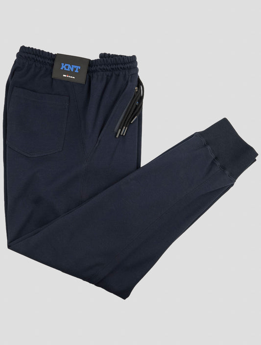 Kiton Knt Blue Cotton Pants