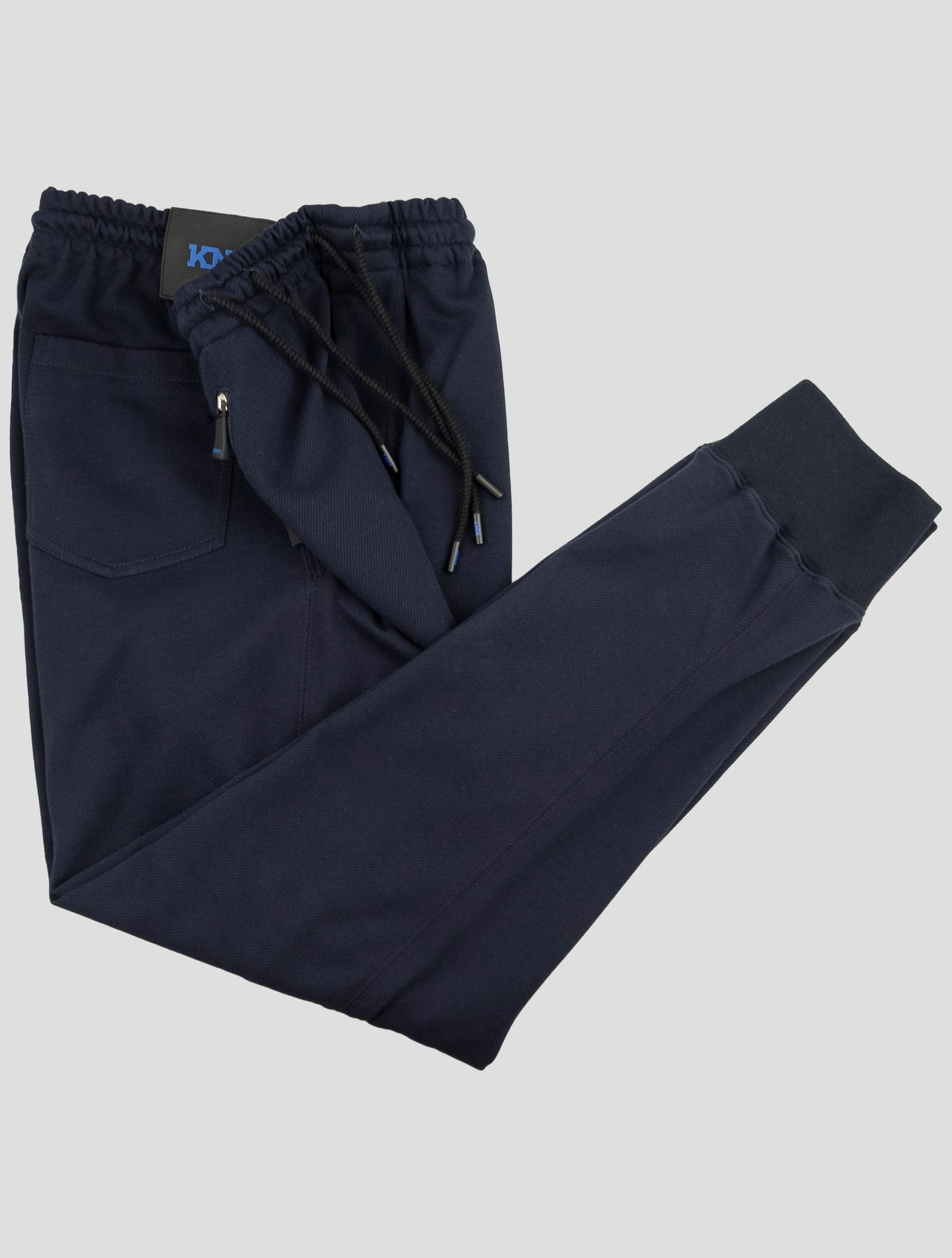 Kiton Knt Blue Cotton Pants
