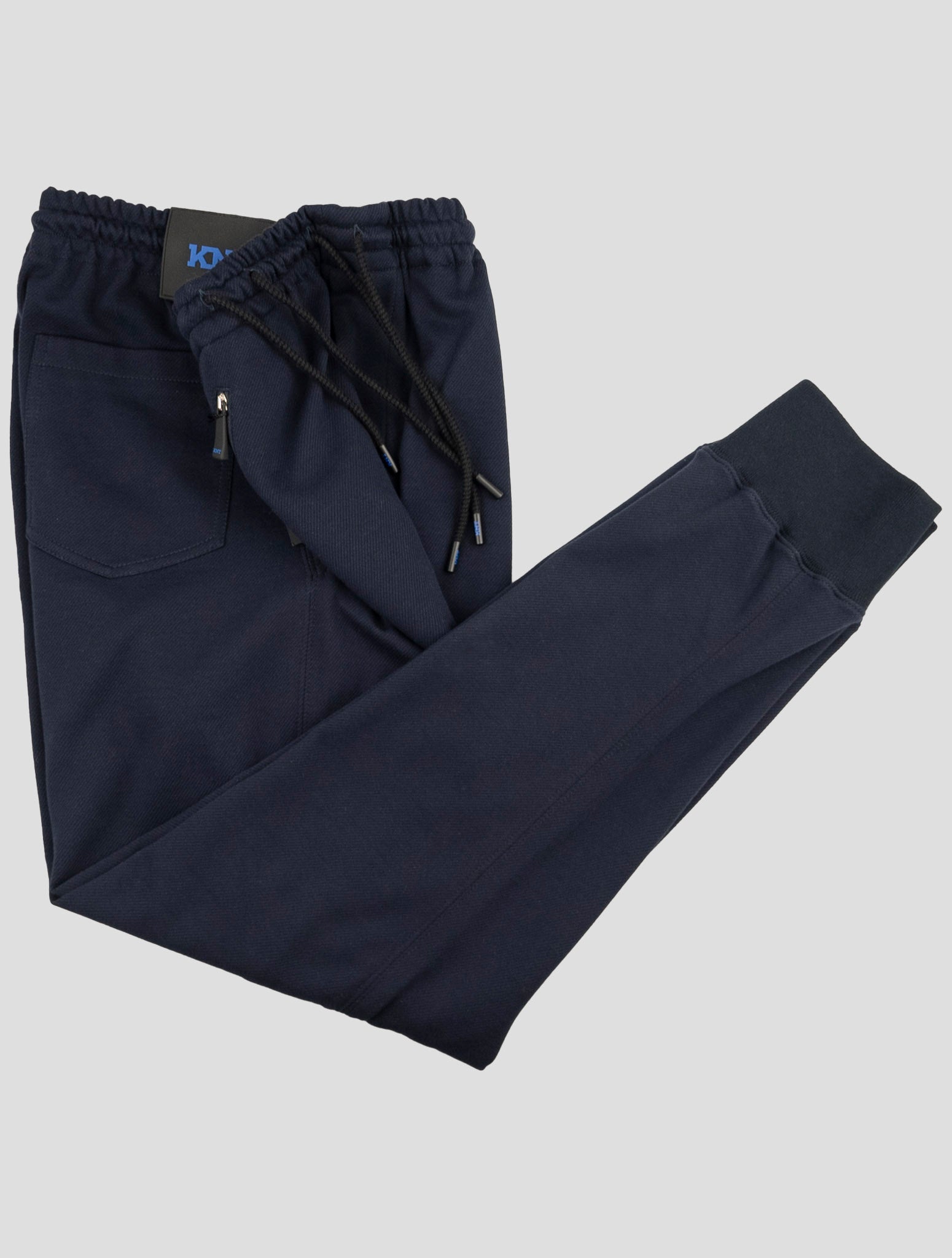 Kiton Knt Blue Cotton Pants