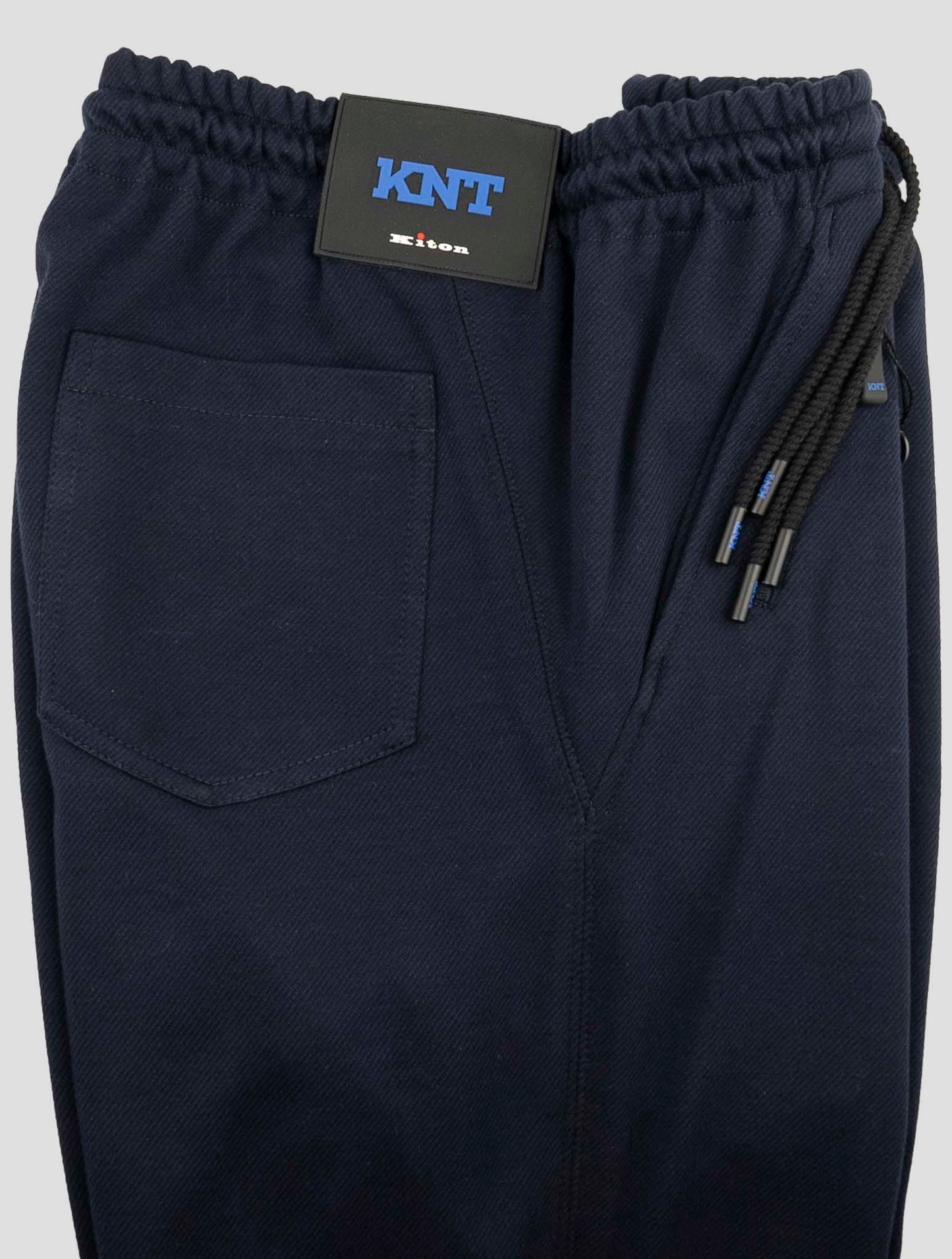 Kiton Knt Blue Cotton Pants
