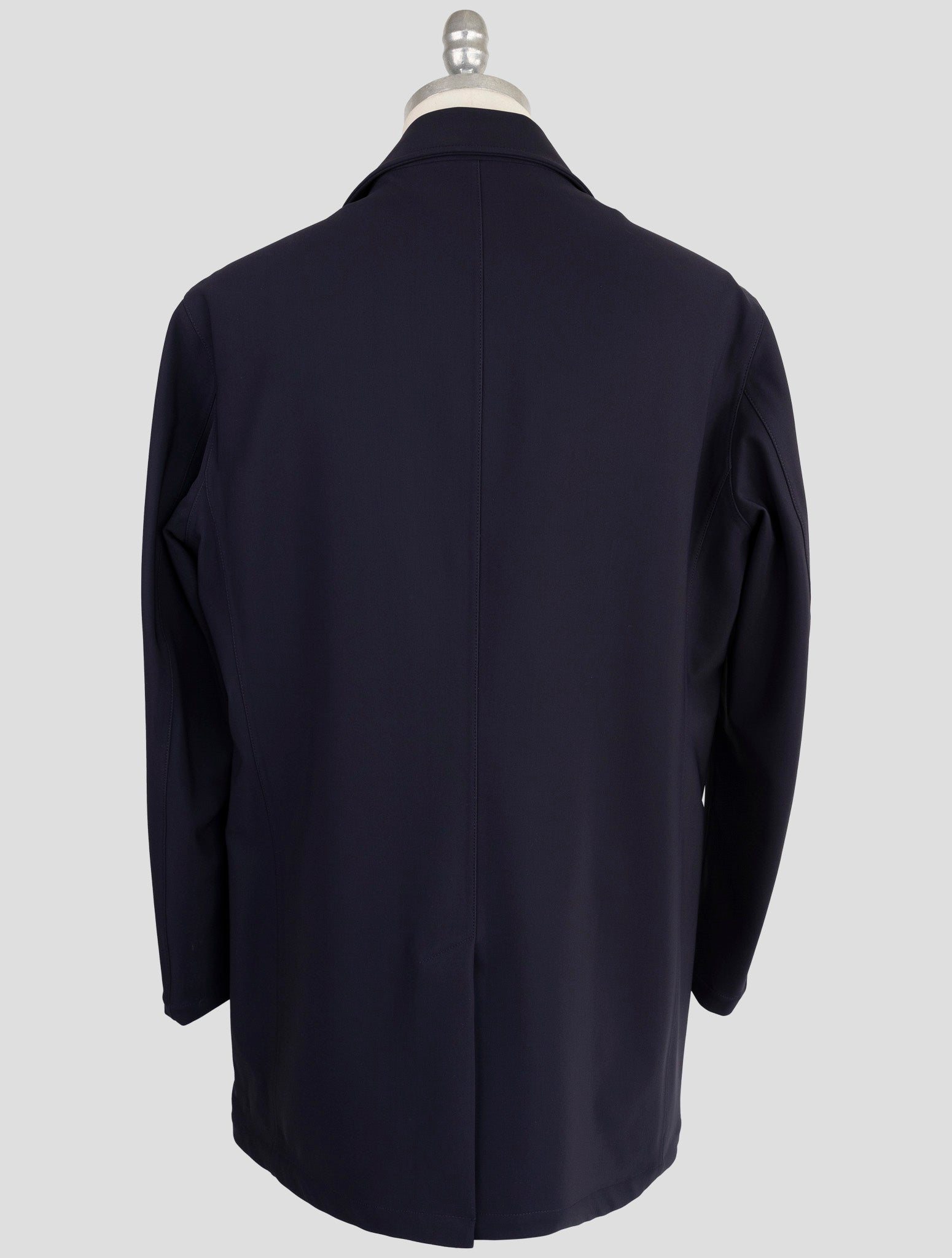 Kiton Knt Blue Wool Pa ea Overcoat