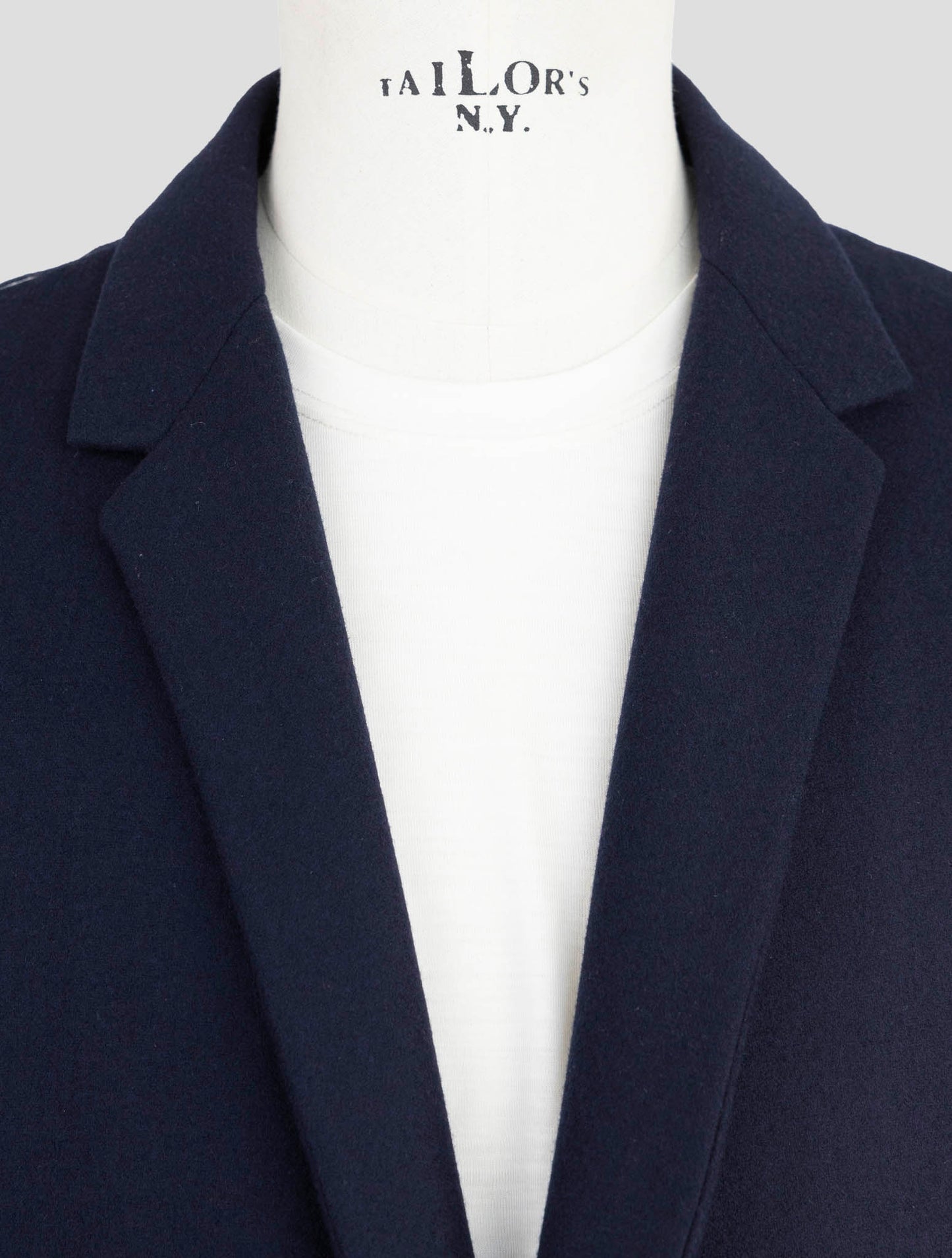 Kiton Knt Blue Wool 14 Micron  Overcoat