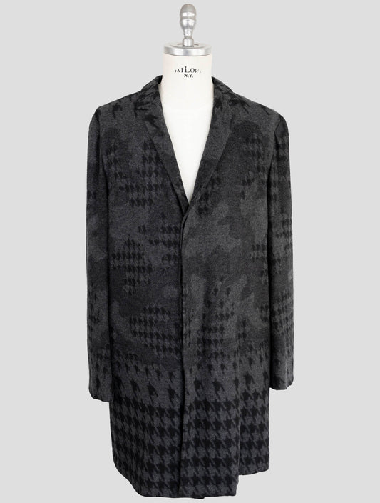 Kiton Knt Dark Gray Cashmere Pa Overcoat