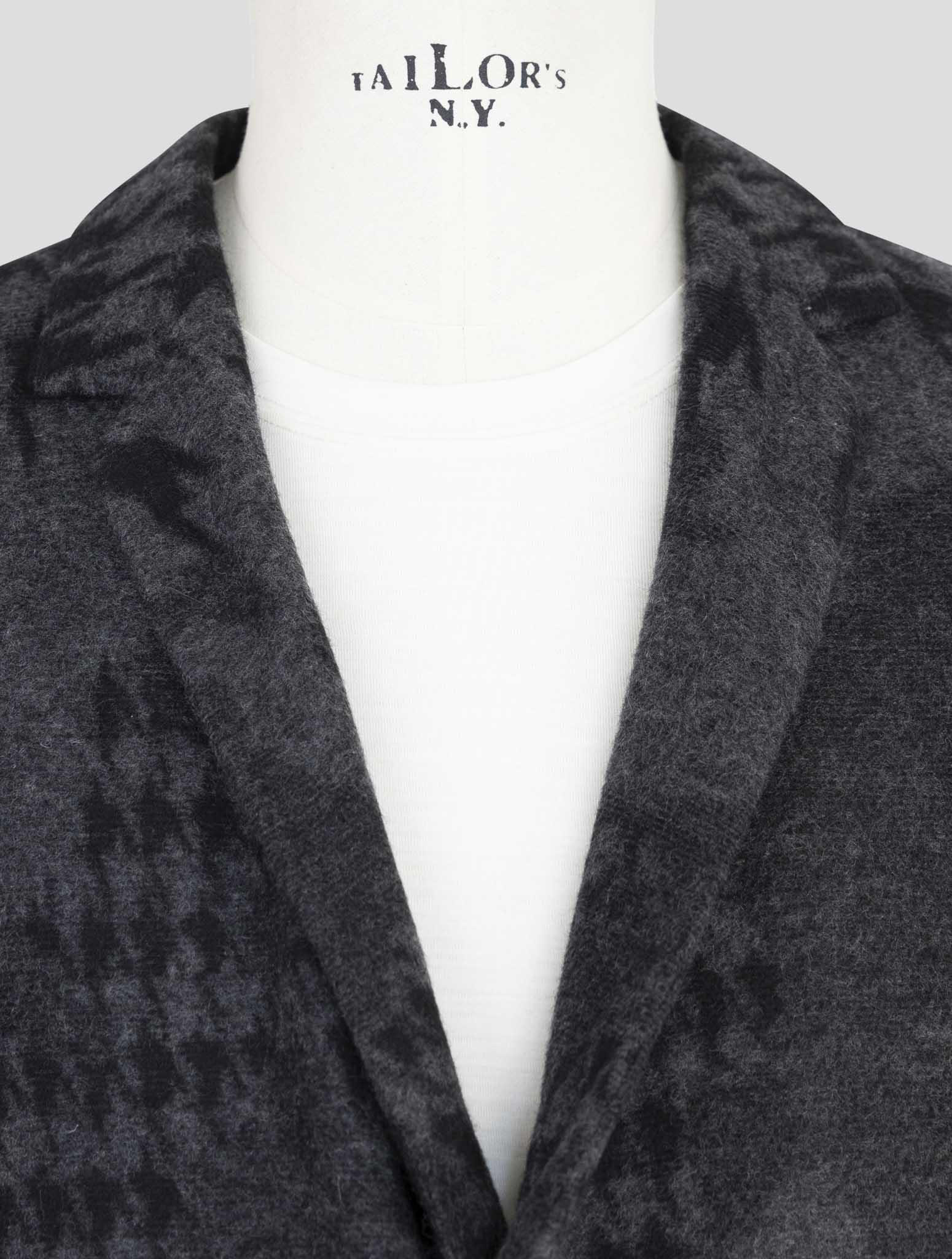 Kiton Knt Dark Gray Cashmere Pa Overcoat