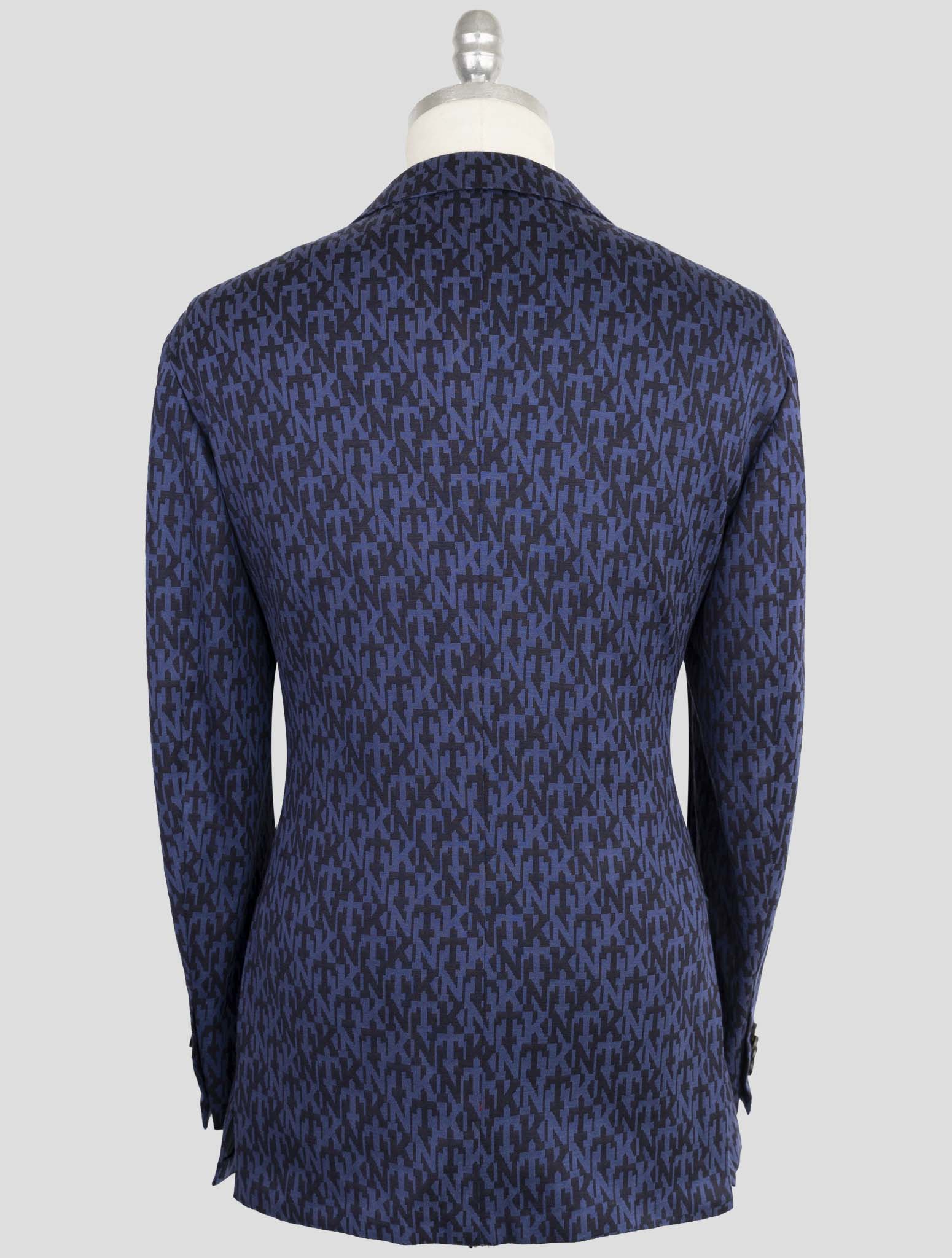 Kiton Knt Blue Cotton Cashmere Pa Blazer