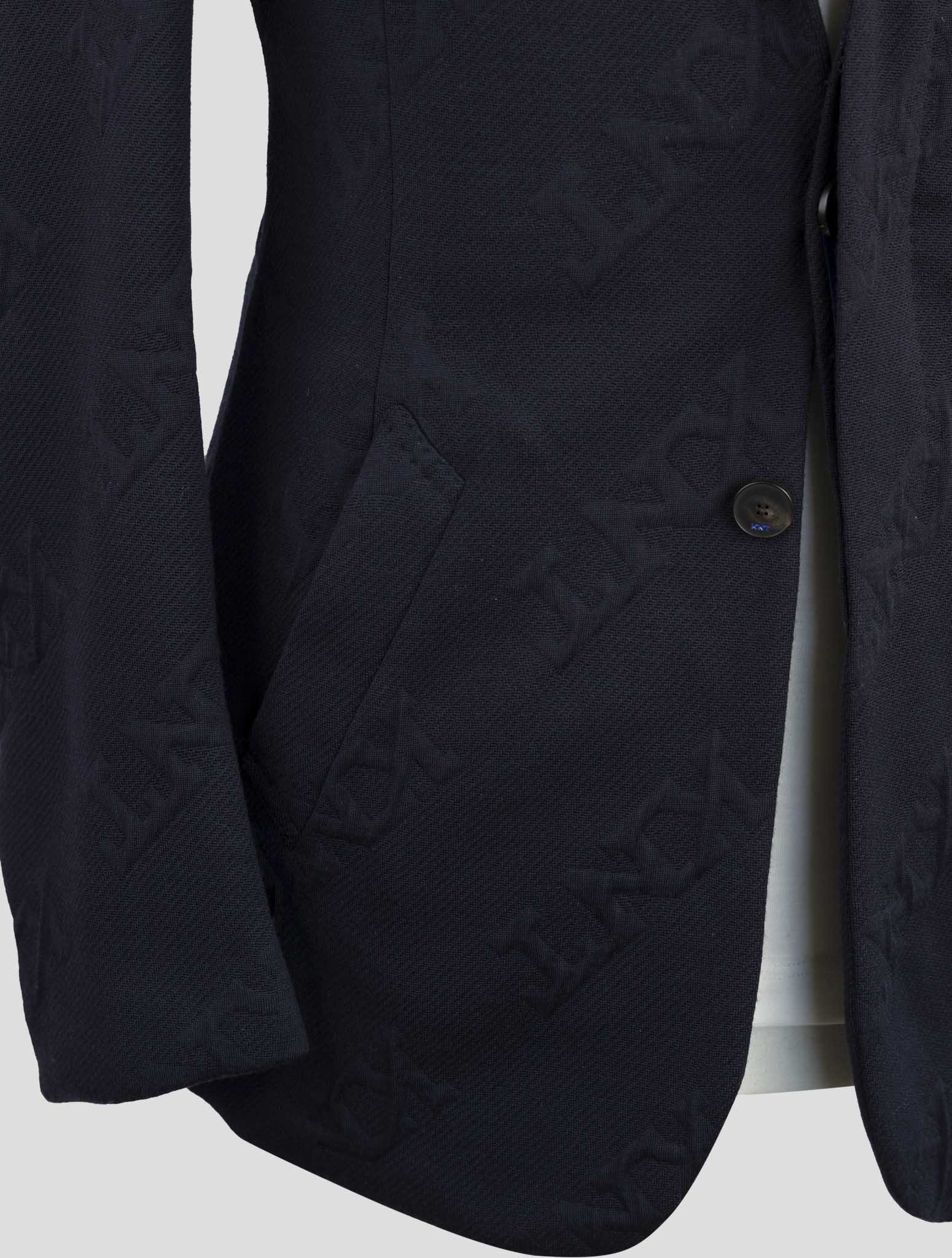 Kiton Knt Blue Virgin Wool Pa Blazer