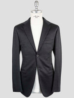 Kiton Knt Gray Wool Cashmere Pl Blazer