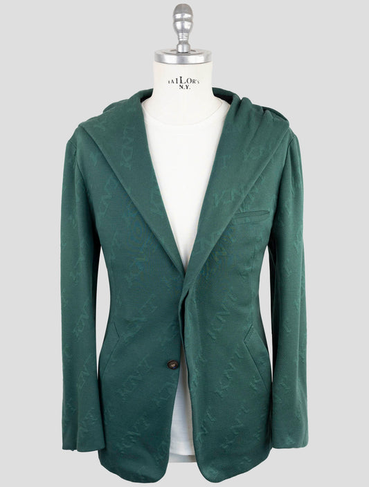 Kiton Knt Green Cotton Blazer