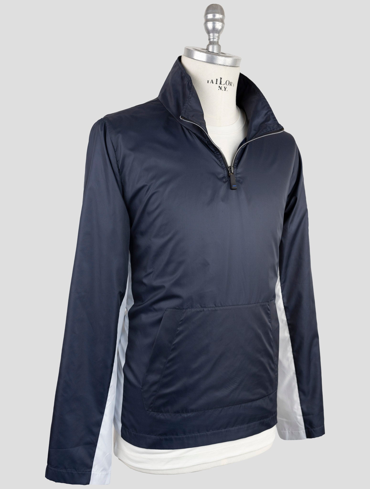 Kiton Knt Blue Pl Coat
