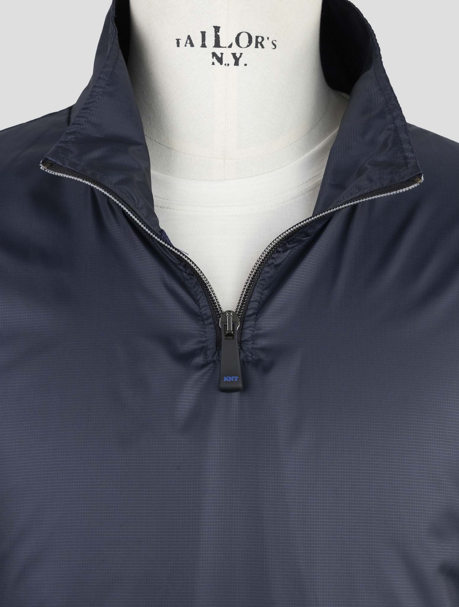 Kiton Knt Blue Pl Coat