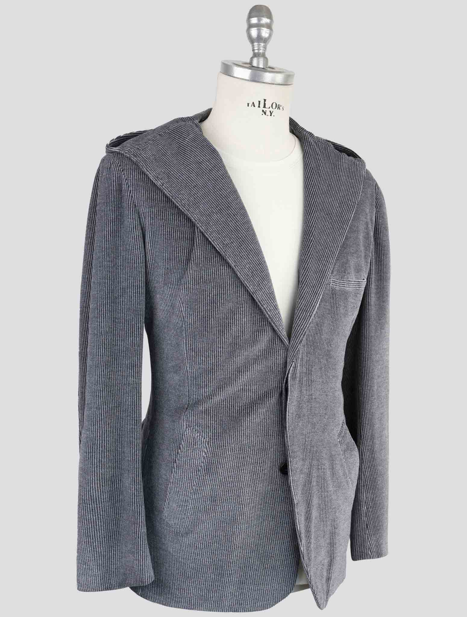 Kiton Knt Gray Cotton Pl Suit