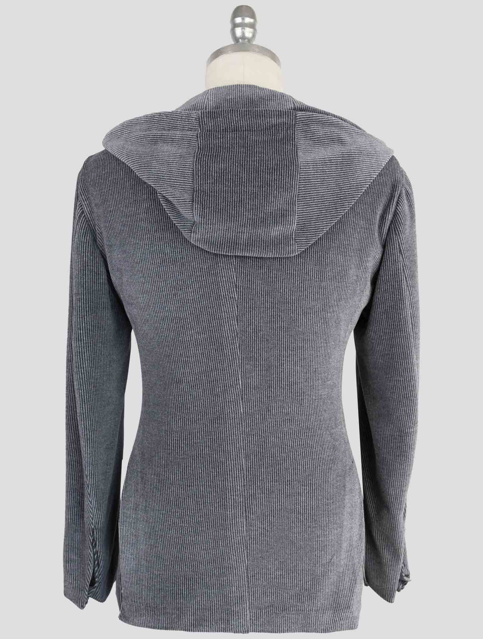 Kiton Knt Gray Cotton Pl Suit