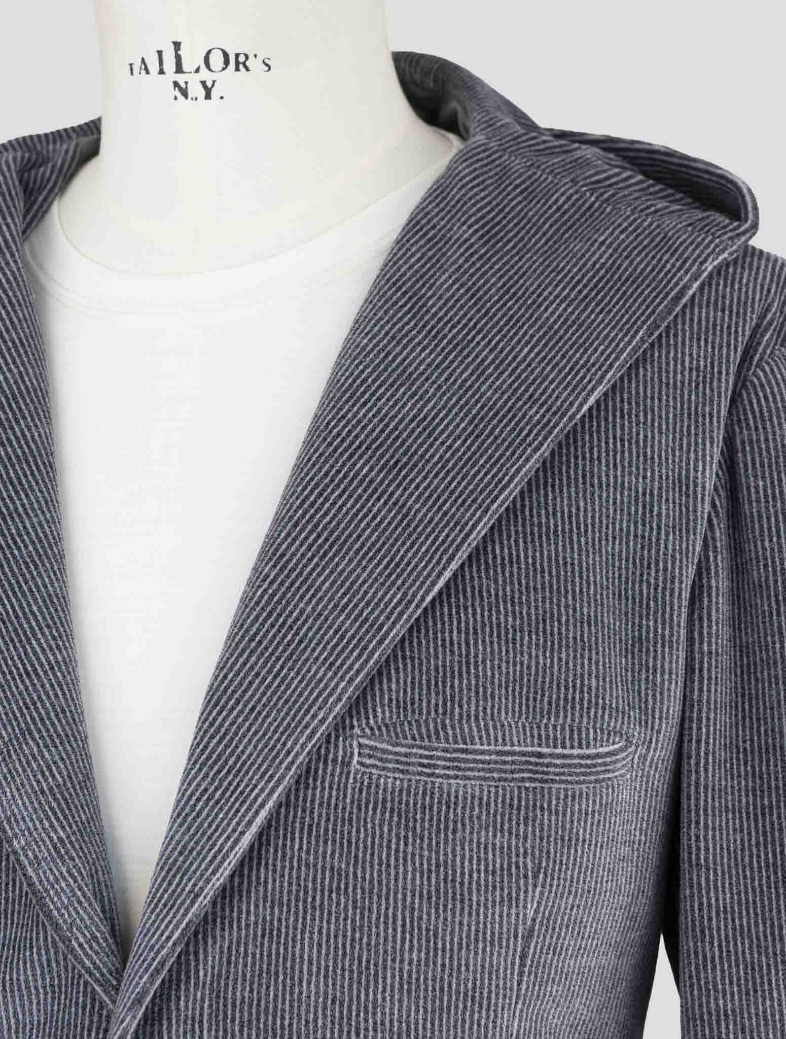 Kiton Knt Gray Cotton Pl Suit