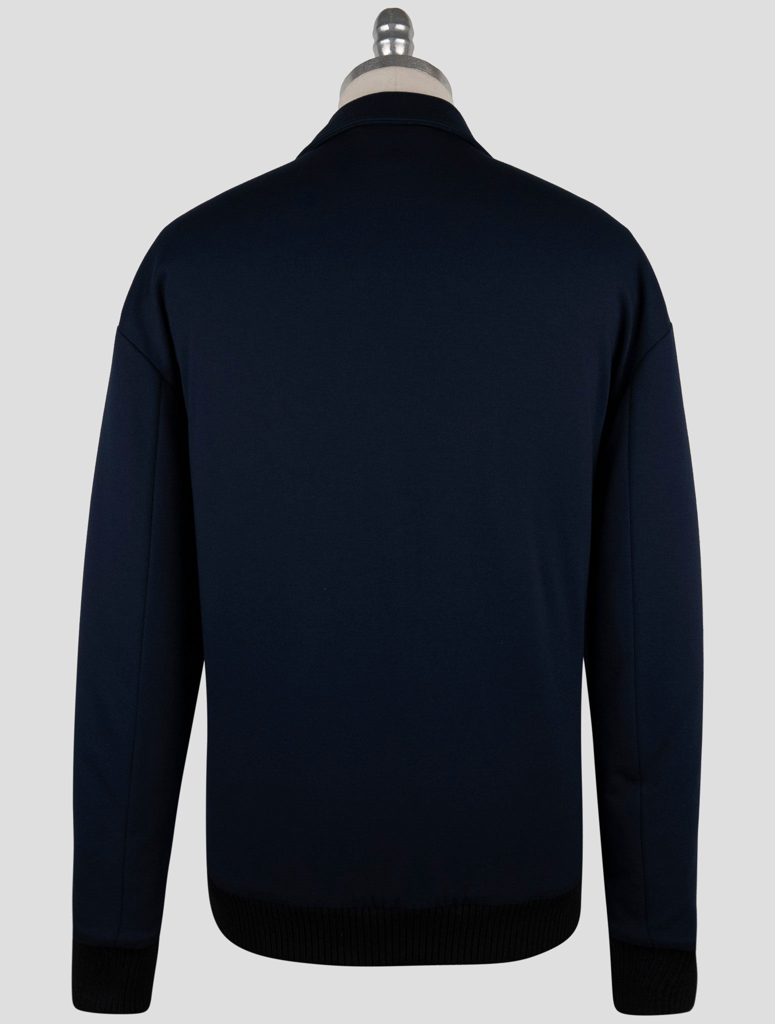 Kiton Knt Blue Viscose Pa Ea Coat
