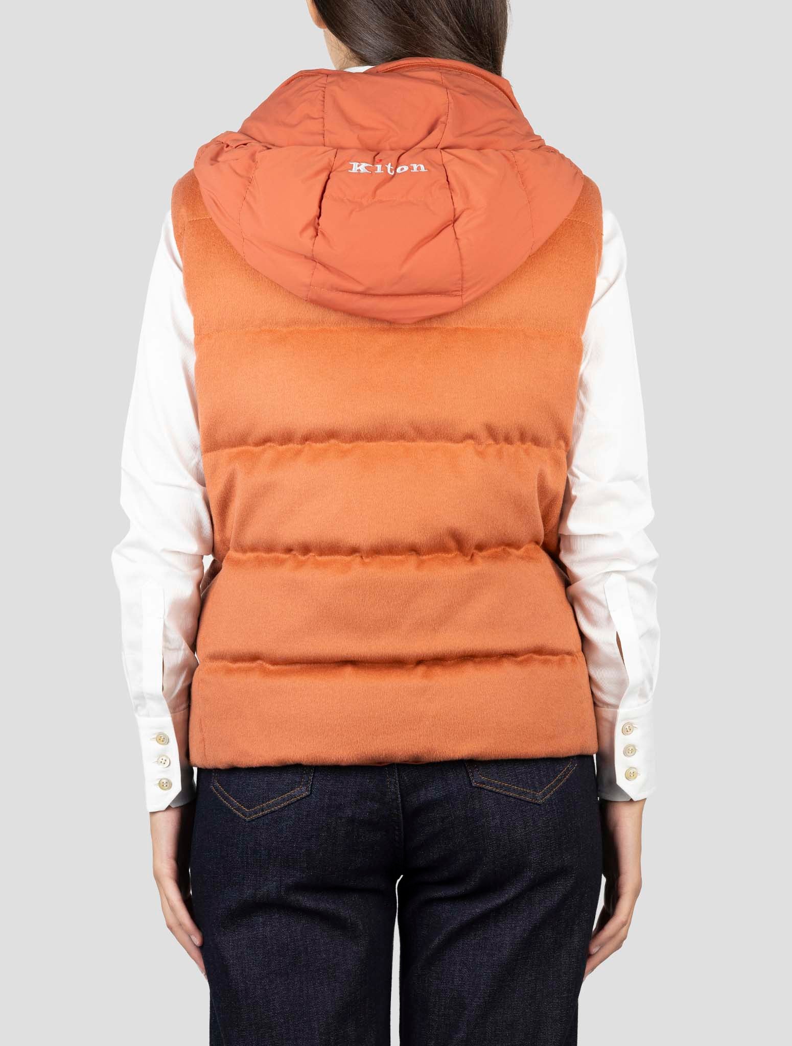 Kiton Pink Cashmere Reverse Coat Gilet