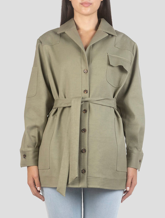 Kiton Green Cotton Ea Blazer