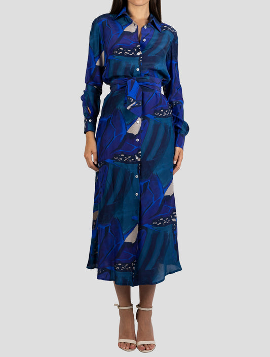 Kiton Multicolor Silk Dress