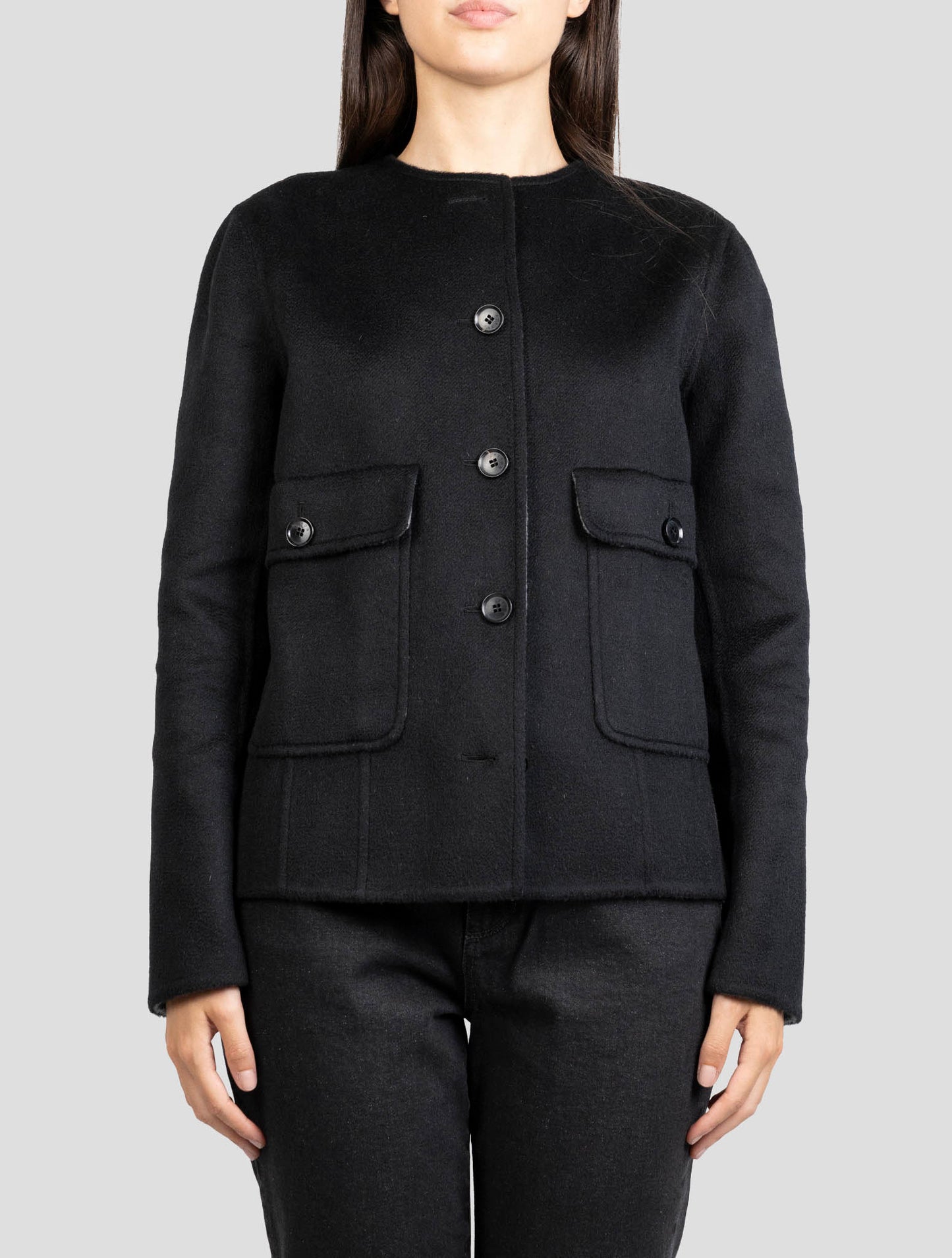 Kiton Black Cashmere Blazer