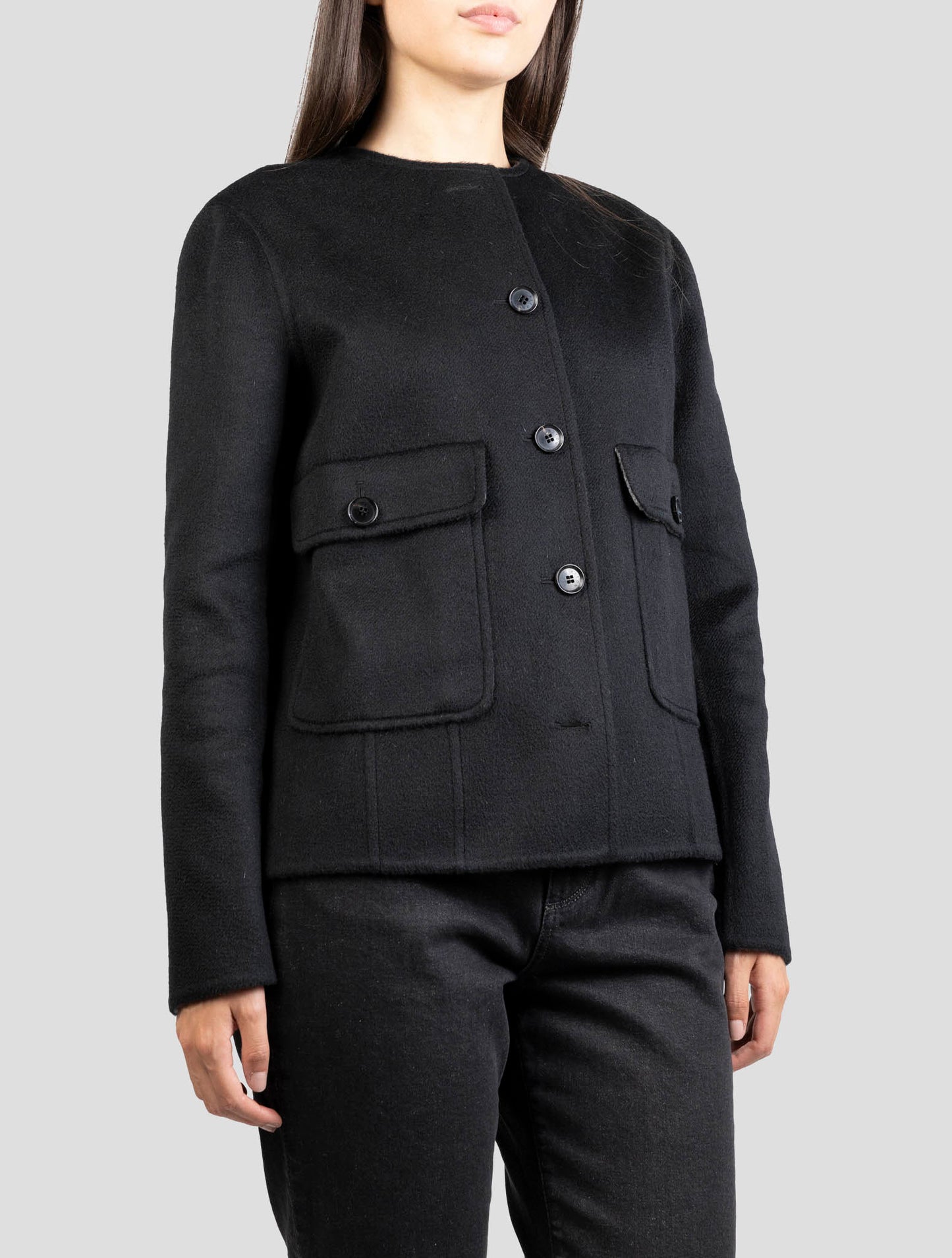 Kiton Black Cashmere Blazer