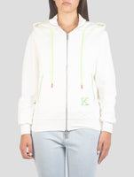 Kiton White Cotton Ea Sweater Full Zip