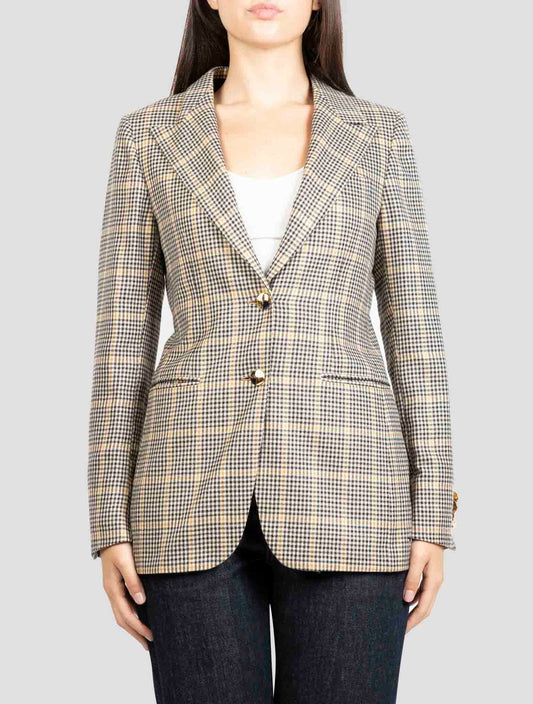 Kiton Multicolor Cashmere Blazer