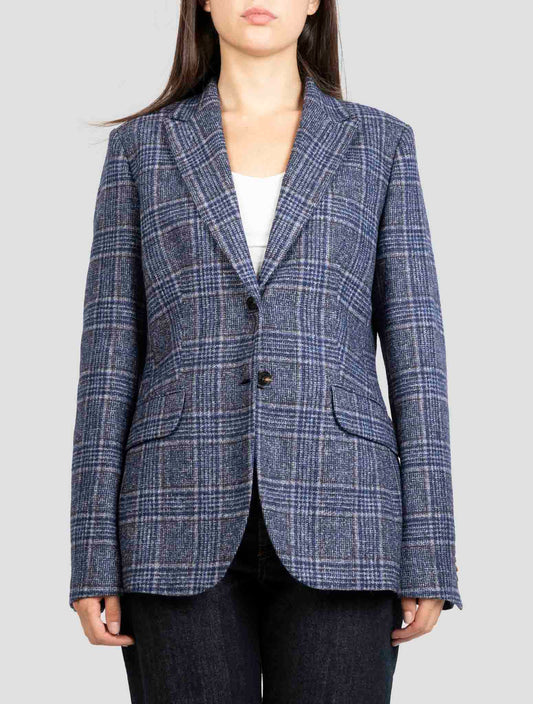Kiton Multicolor Alpaca Cotton Pa Blazer