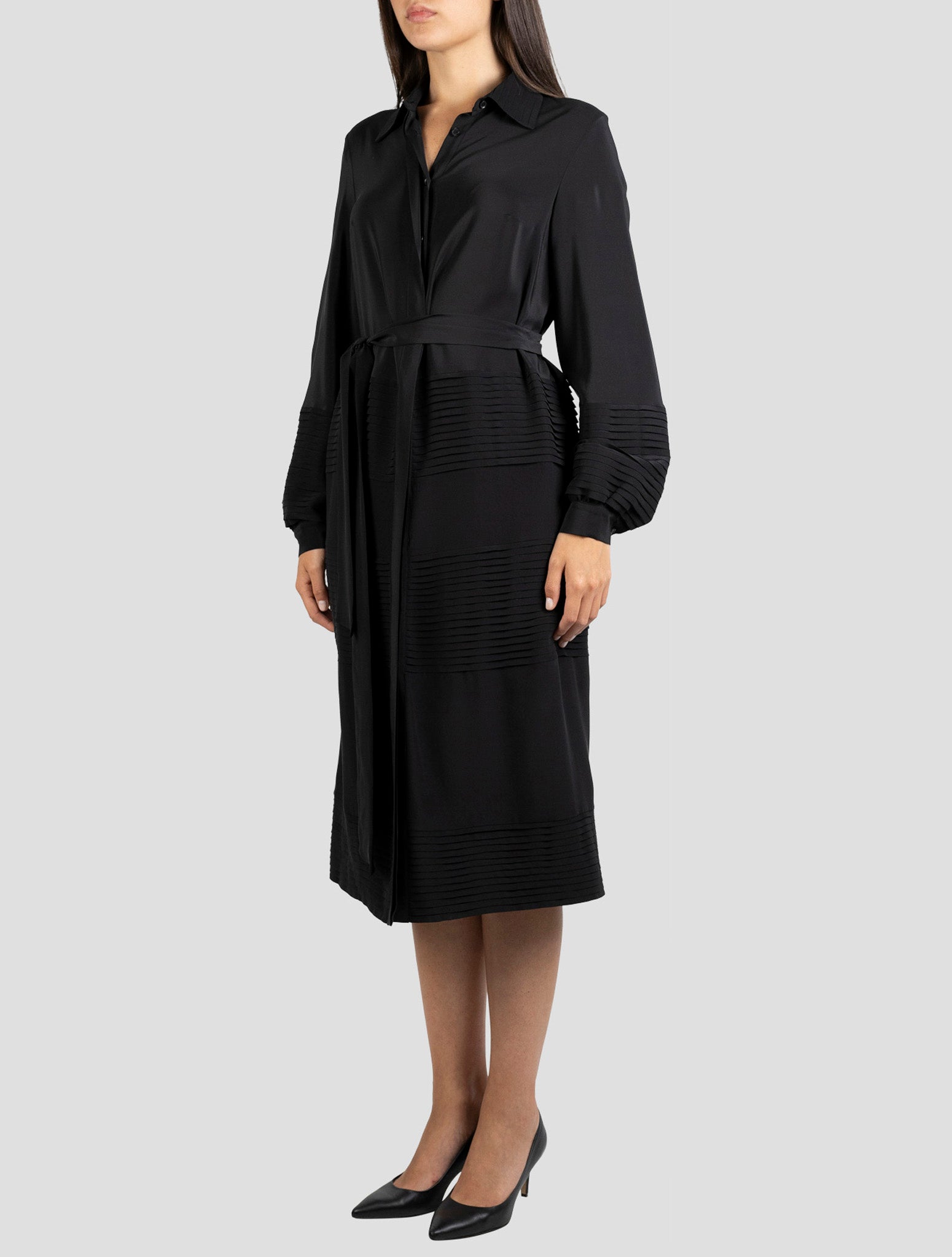 Kiton Black Silk Dress