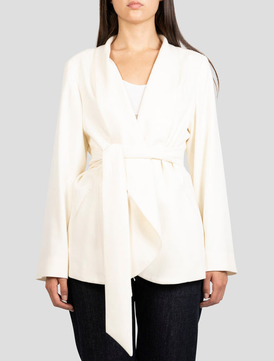 Kiton White Cashmere Blazer