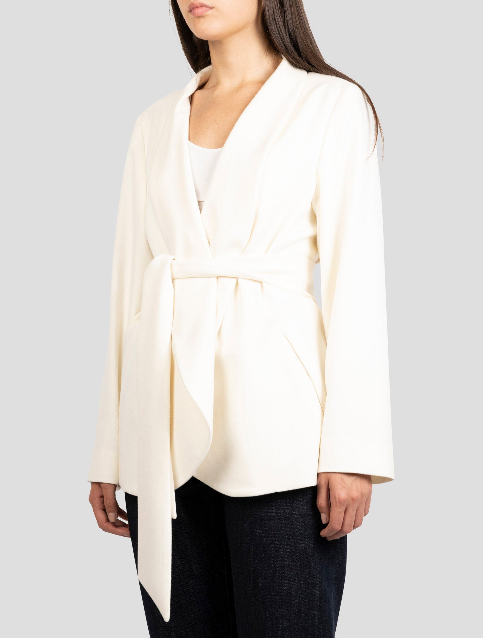 Kiton White Cashmere Blazer