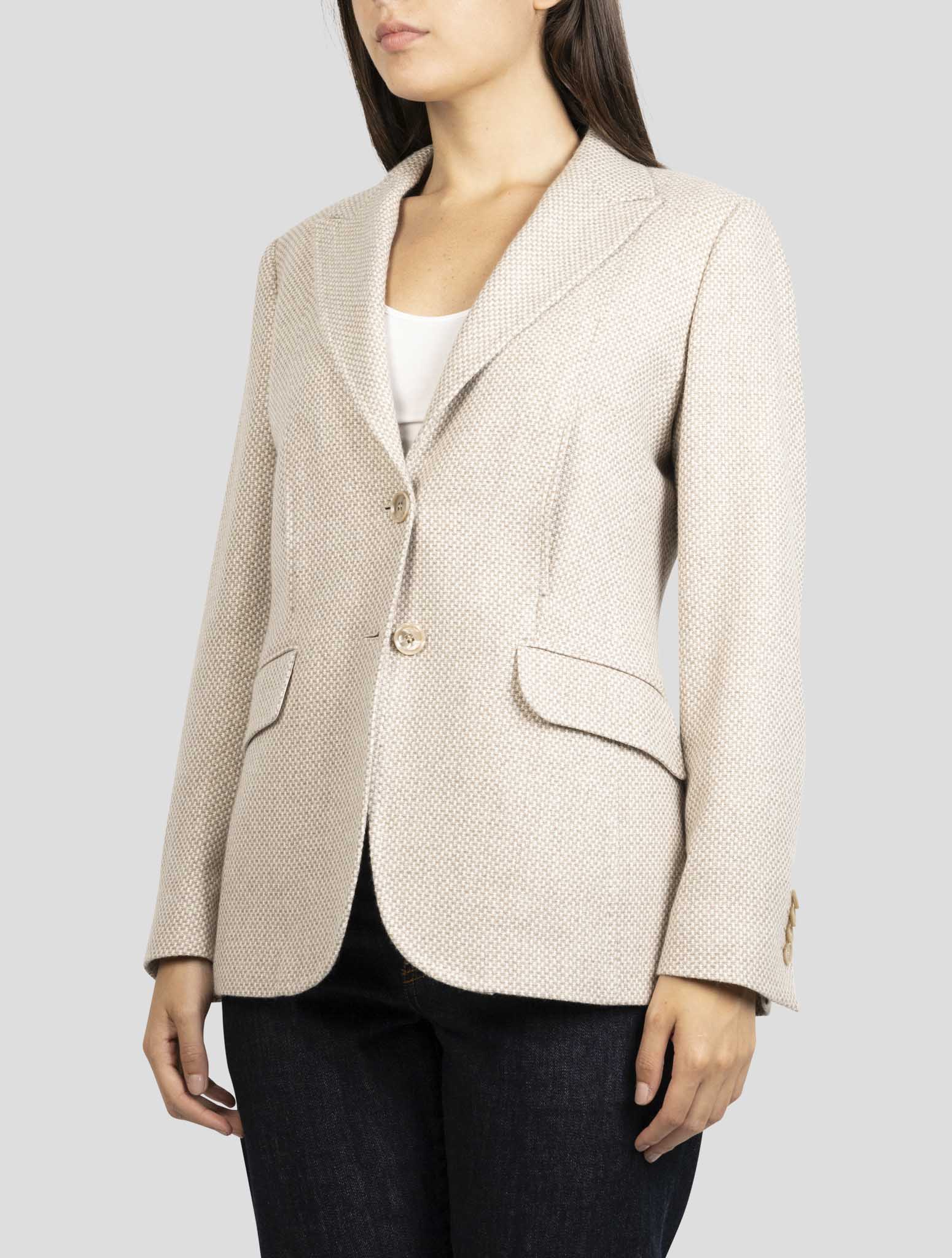 Kiton Beige Cashmere Blazer
