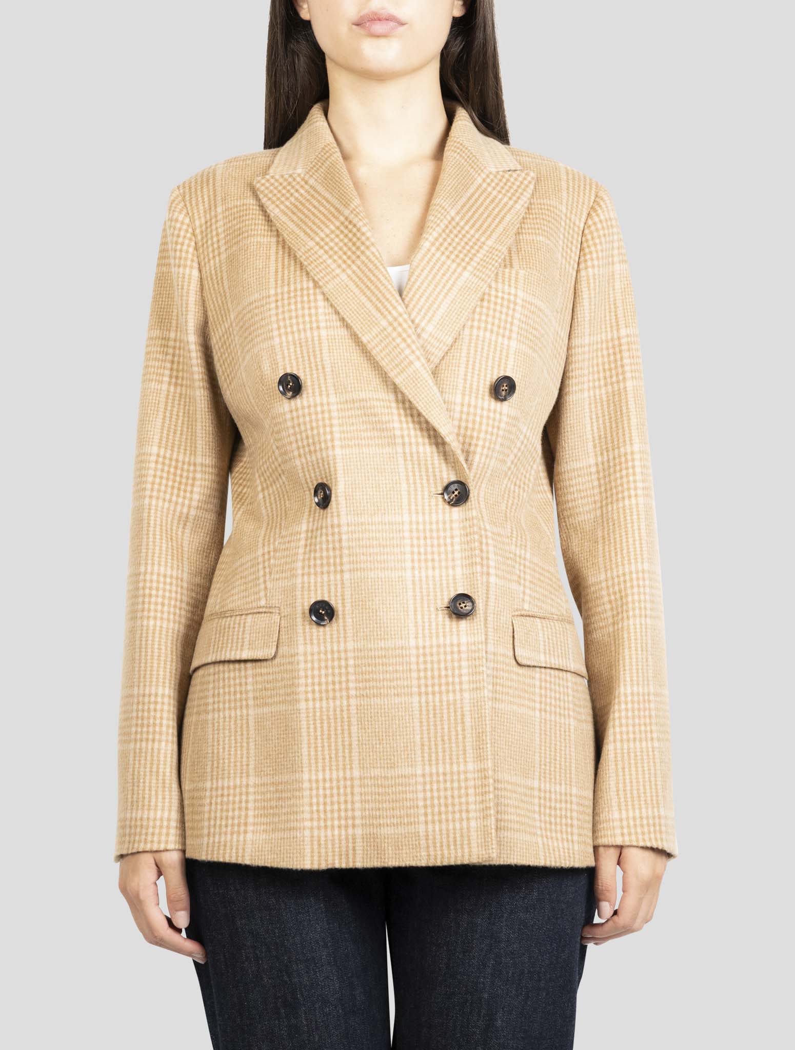 Kiton Brown Cashmere Vicuna Blazer