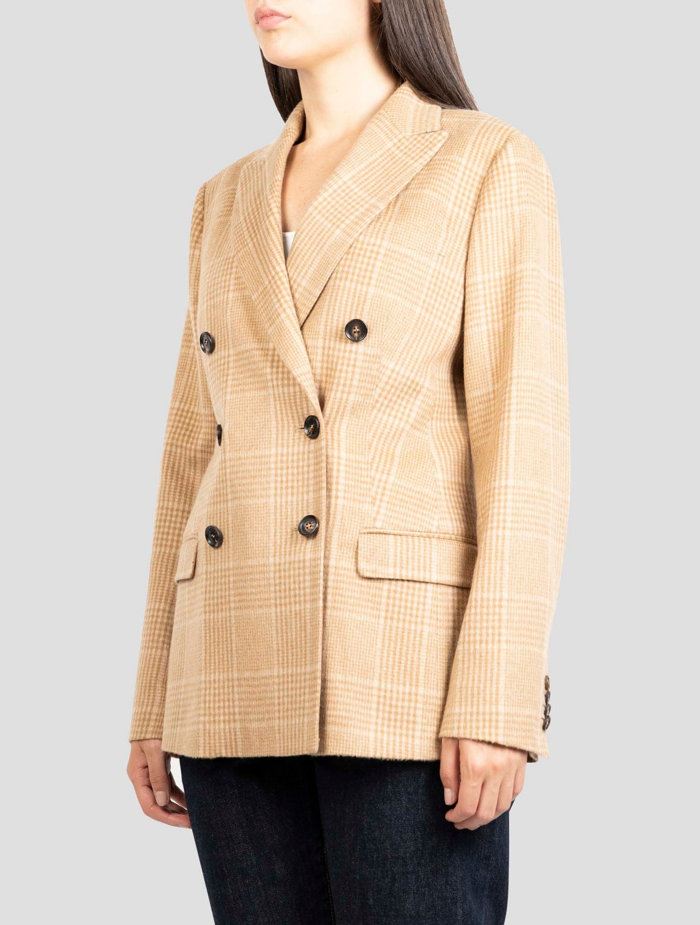 Kiton Brown Cashmere Vicuna Blazer